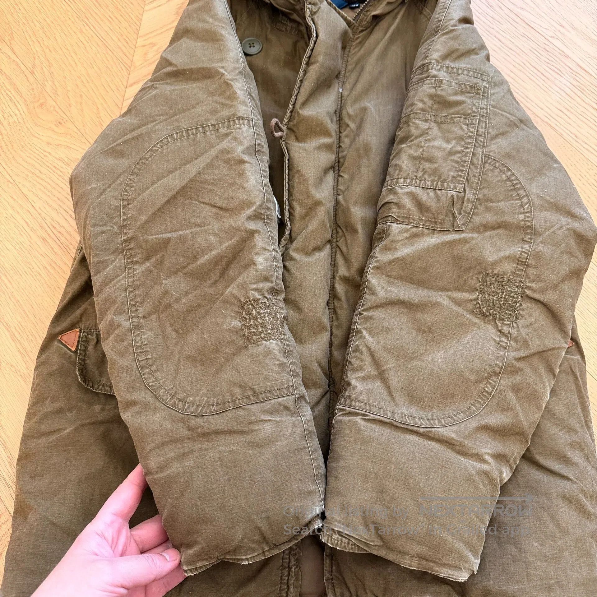 RLX Ralph Lauren Women's Outdoor Hooded Down Coat. Size XS / US 0-2 / IT 36-38 - 4 Thumbnail