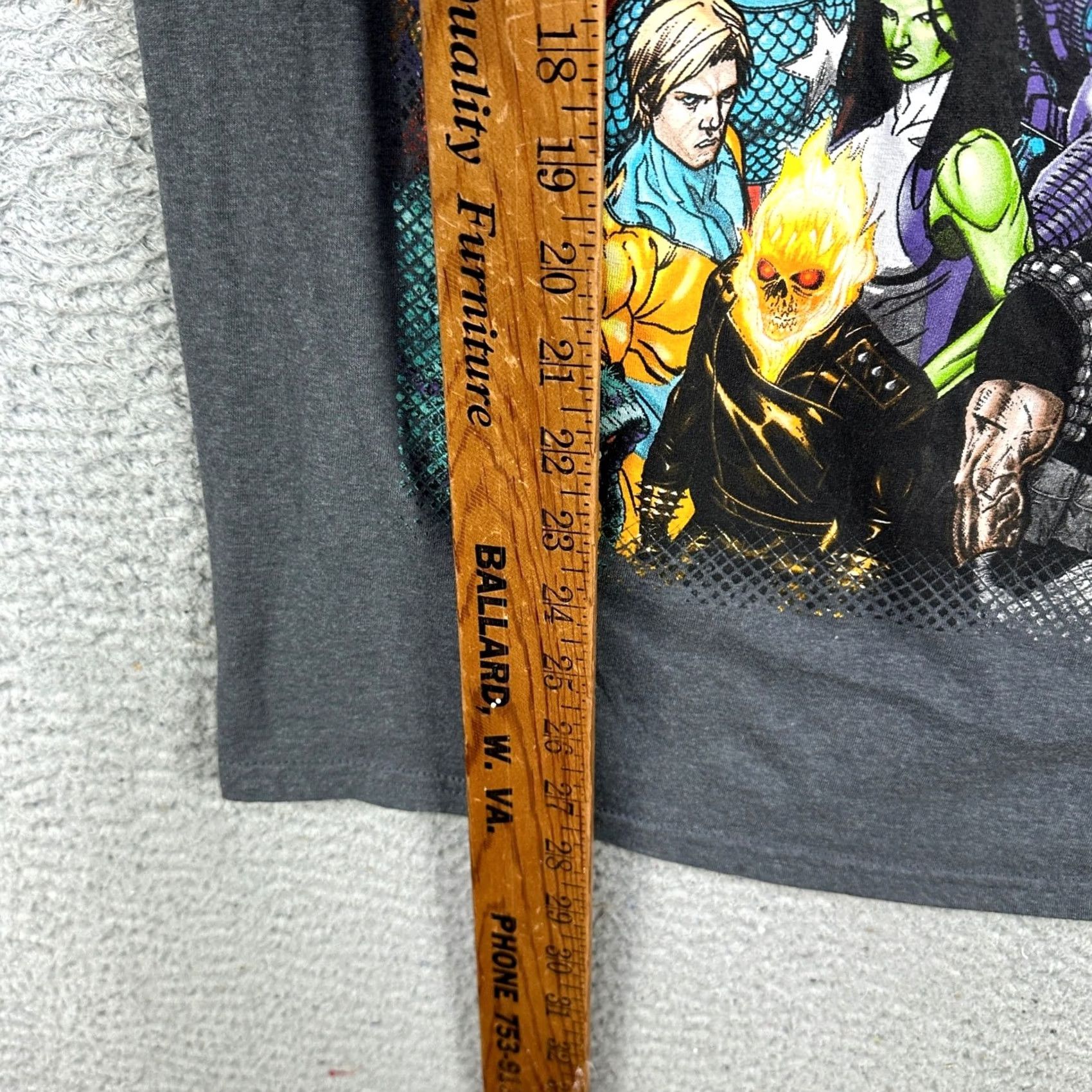Vintage Marvel Heroes Graphic T-Shirt Mens Large Short Sleeve Crewneck Gray Marvel Size US L / EU 52-54 / 3 - 6 Thumbnail