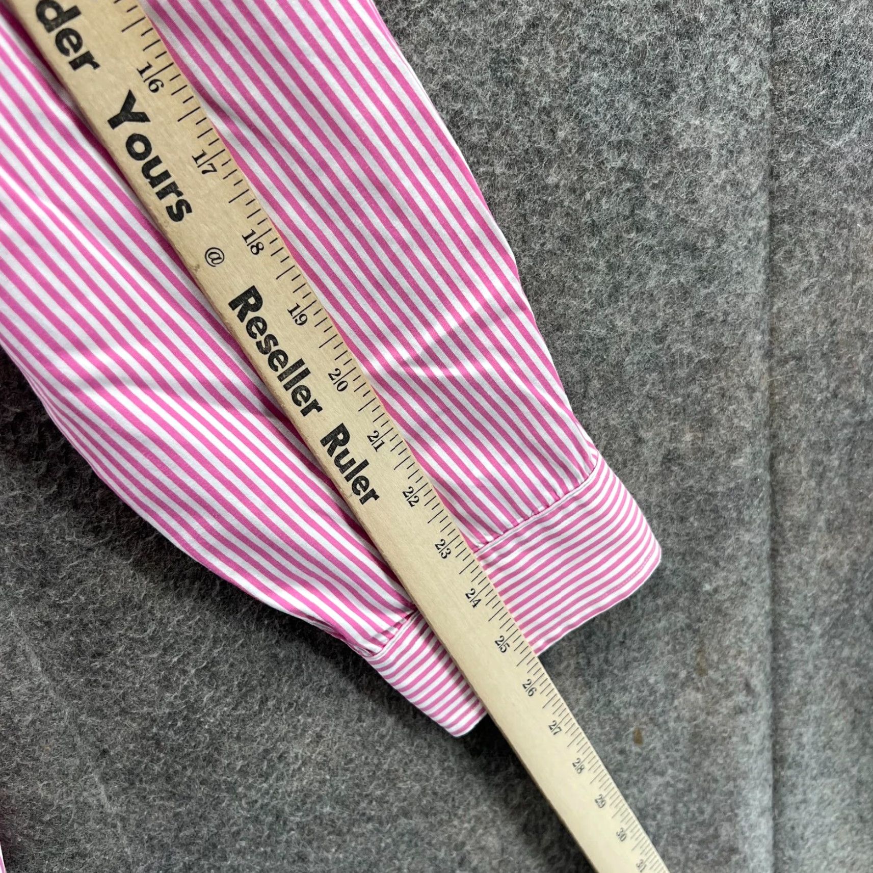Polo Ralph Lauren VINTAGE Polo Ralph Lauren Shirt Mens XL Pink White Stripes Custom Fit Pony Oxford Size US XL / EU 56 / 4 - 3 Thumbnail