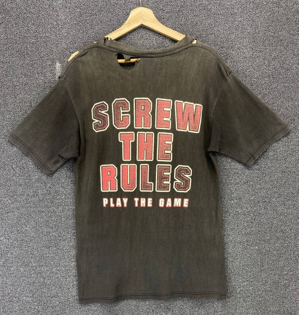 WWE Vintage WWE Triple H Balenciaga Style Distressed Tee T Shirt Size US M / EU 48-50 / 2 - 7 Thumbnail