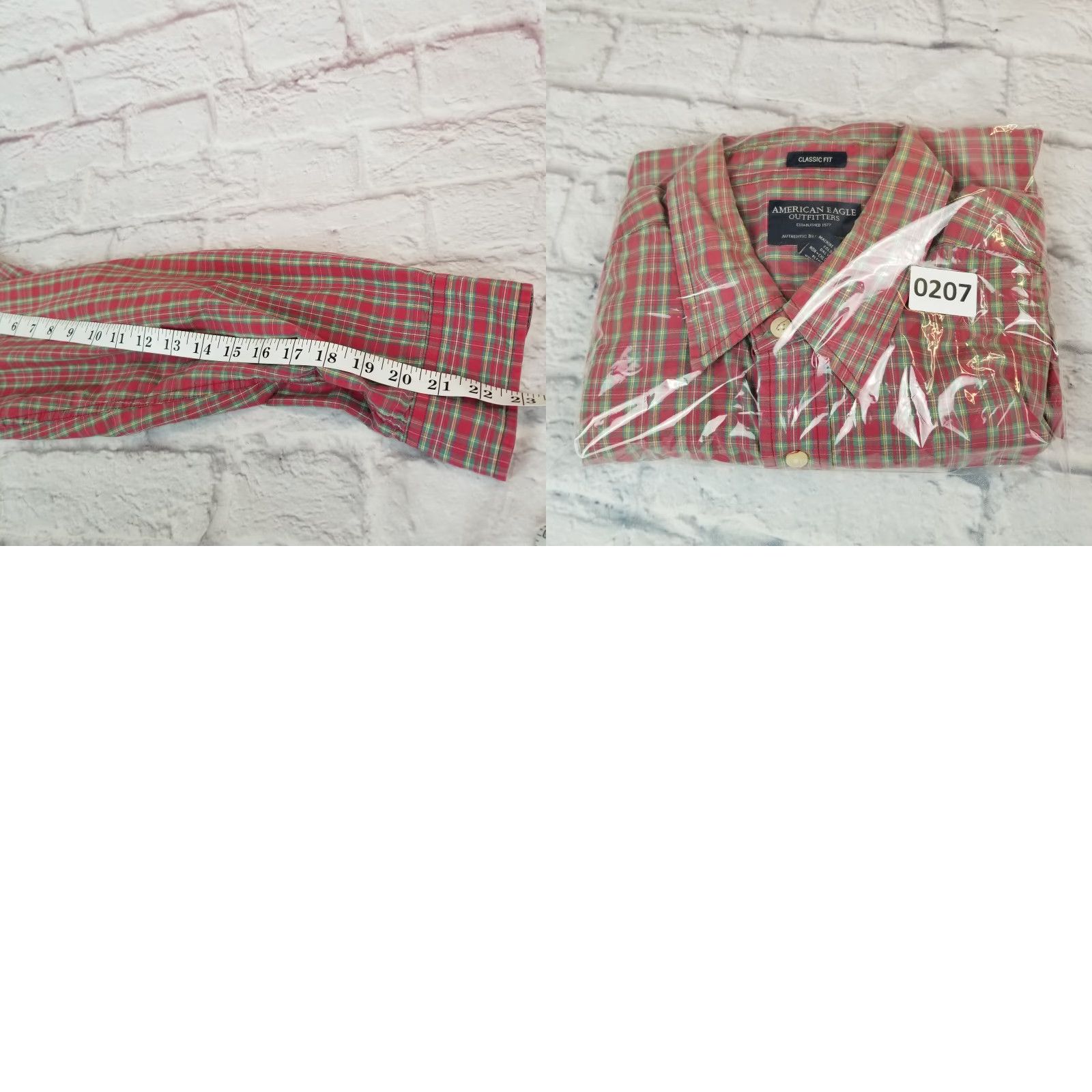 American Eagle Outfitters American Eagle Outfitters Shirt Button-Down Long Sleeve Plaid Mens Size M Lightweight Casual Size US M / EU 48-50 / 2 - 8 Thumbnail