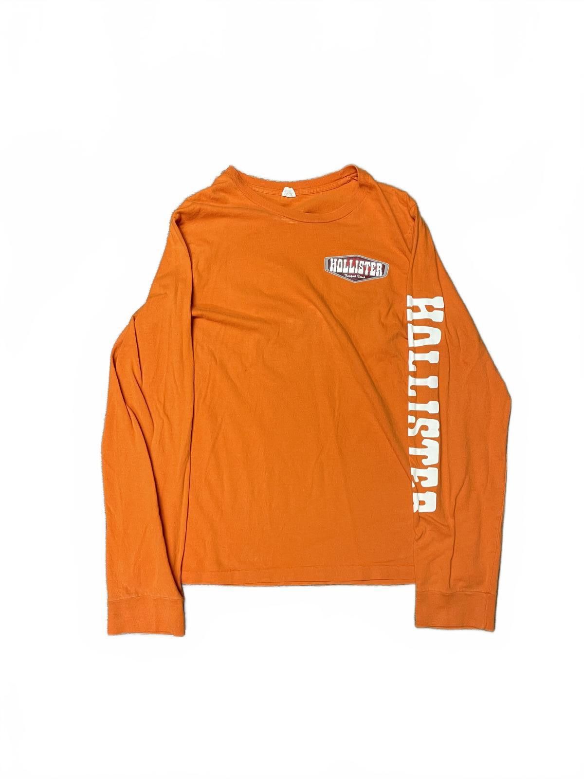 Hollister Hollister Newport Beach Orange & White 2XL Long Sleeve Tee Size US XXL / EU 58 / 5 - 1 Thumbnail