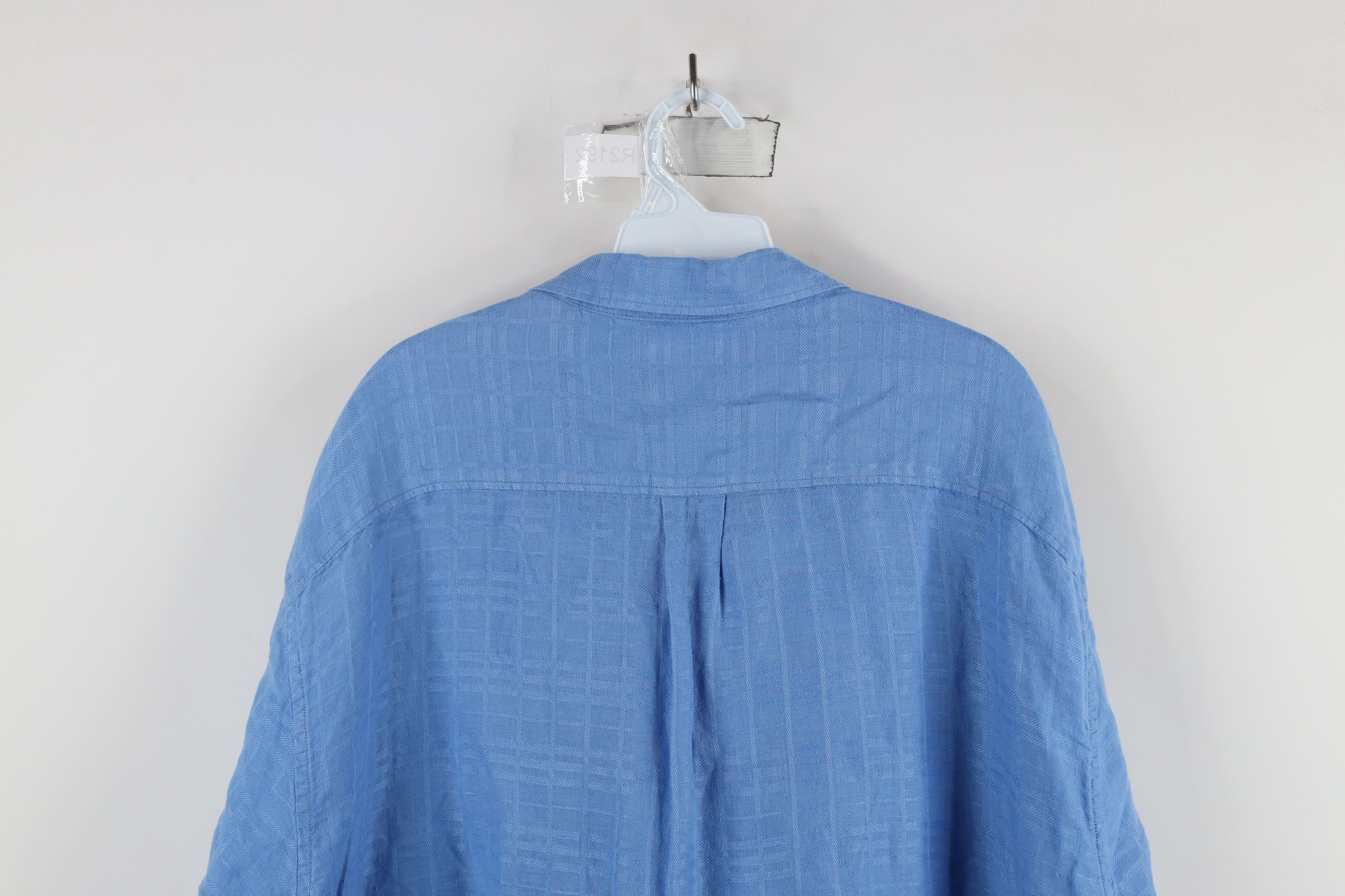 Tommy Bahama × Vintage Vintage Tommy Bahama Short Sleeve Collared Button Shirt Blue Size US XXL / EU 58 / 5 - 10 Thumbnail