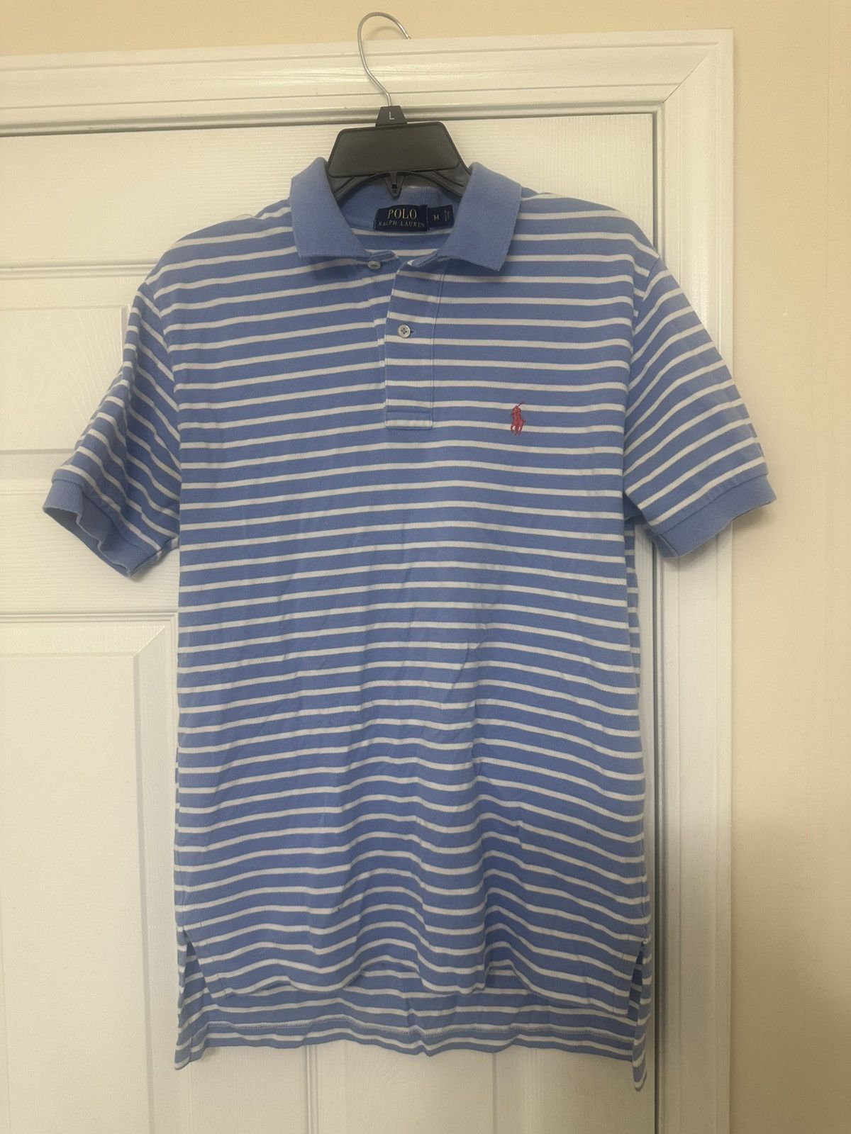 Nautica × Polo Ralph Lauren × Tommy Hilfiger Ralph Lauren Blue Stripped Polo Size US M / EU 48-50 / 2 - 1 Thumbnail