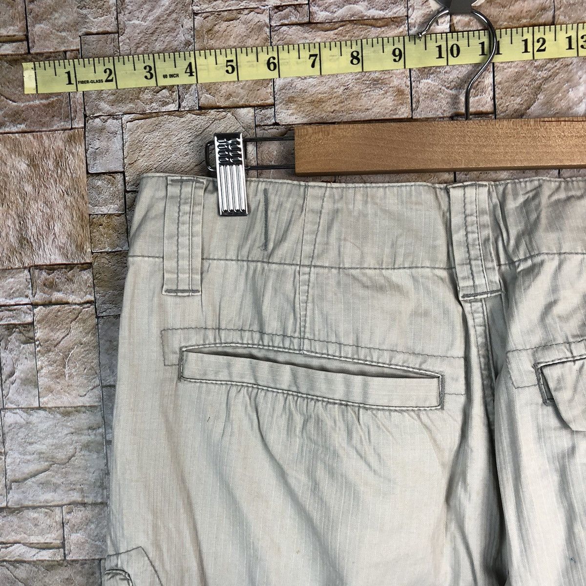 Japanese Brand Genba White utility tactical Cargo Multipocket Pants #A638 Size US 30 / EU 46 - 19 Thumbnail