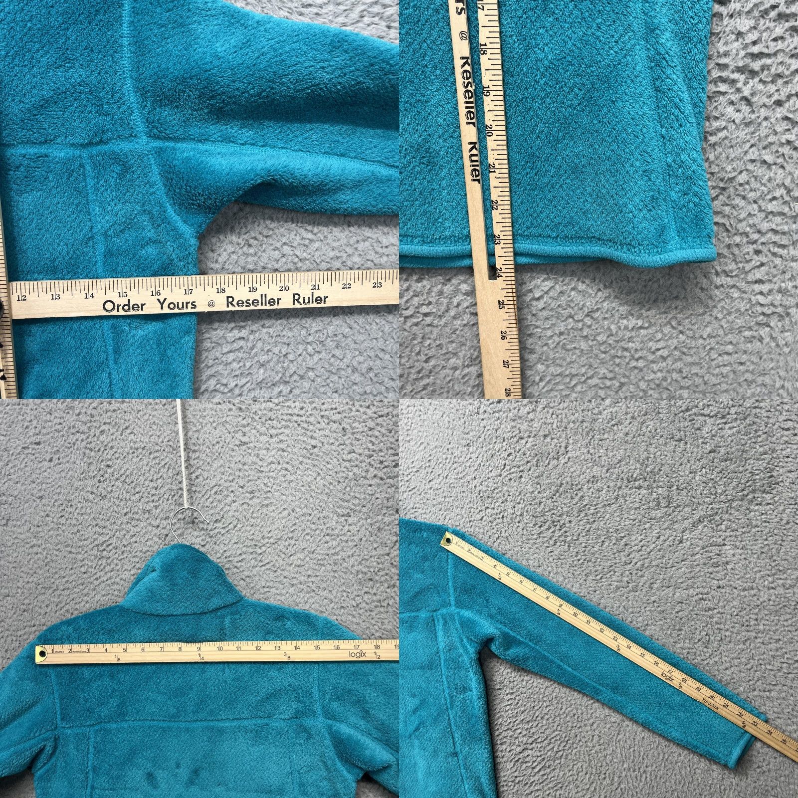 Patagonia VINTAGE Patagonia Re-Tool Snap-T Pullover Jacket Womens Small Teal Polartec Fleece 25442 Size S / US 4 / IT 40 - 8 Thumbnail