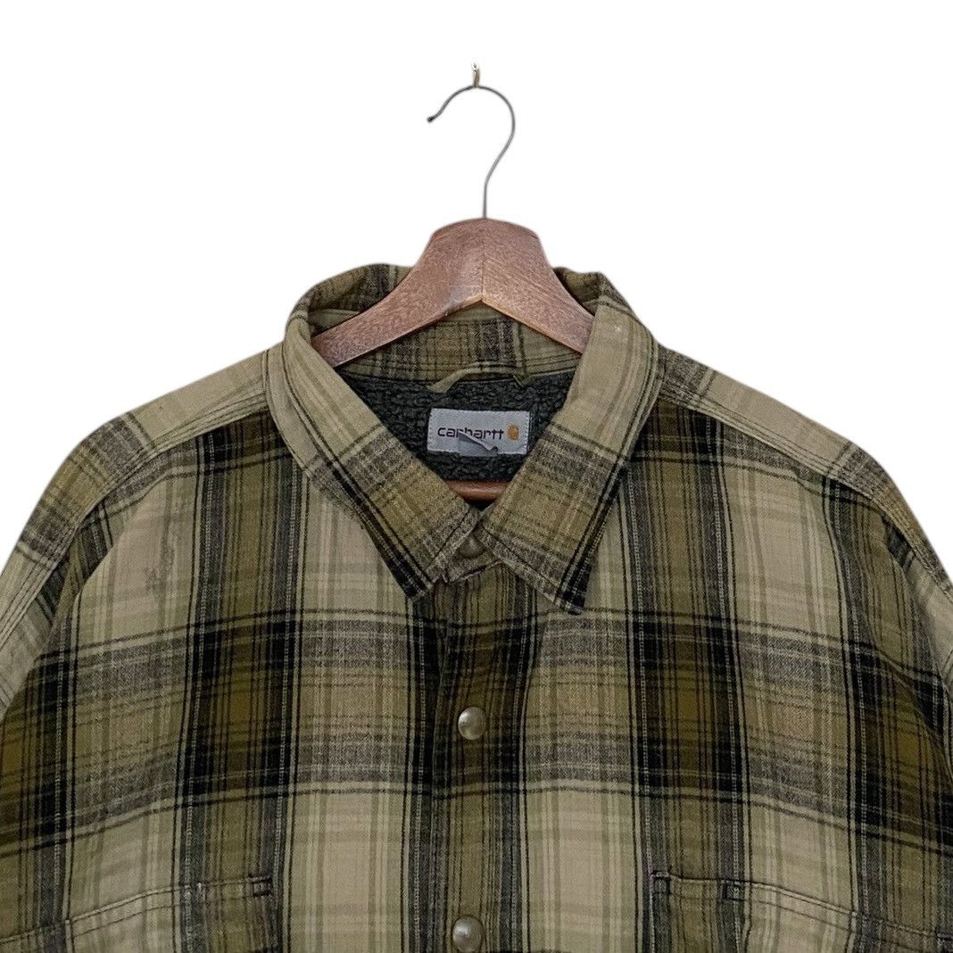 Carhartt × Vintage Vintage Brand Carhartt Fur Flannel Shirt 2000s Size US XXL / EU 58 / 5 - 7 Thumbnail