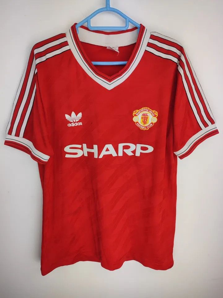 Vintage Manchester United 1987-88 home FOOTBALL Kit SHIRT