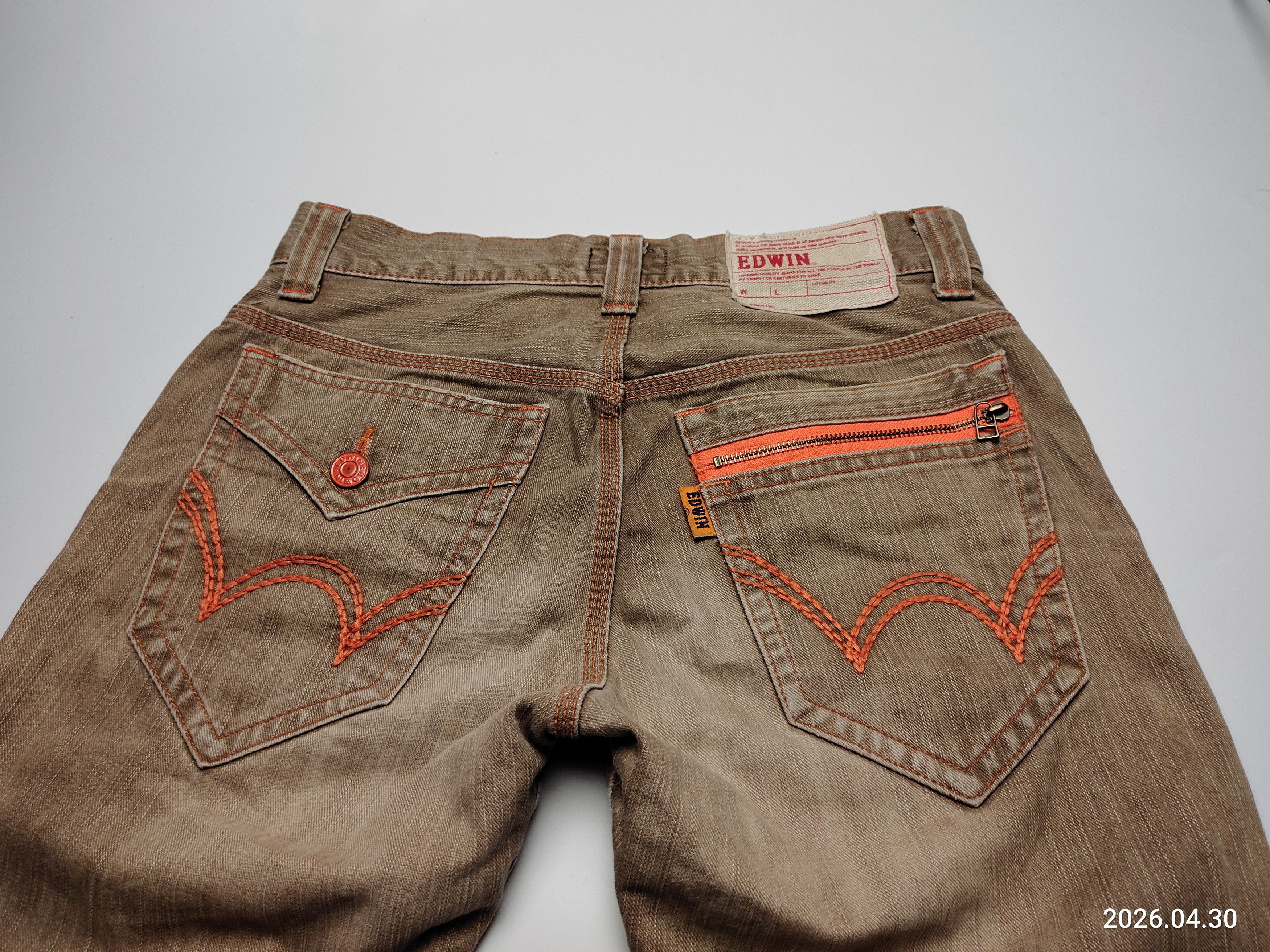 Edwin EDWIN EXCLUSIVE VINTAGE DISTRESS DENIM JEANS Size US 30 / EU 46 - 9 Thumbnail