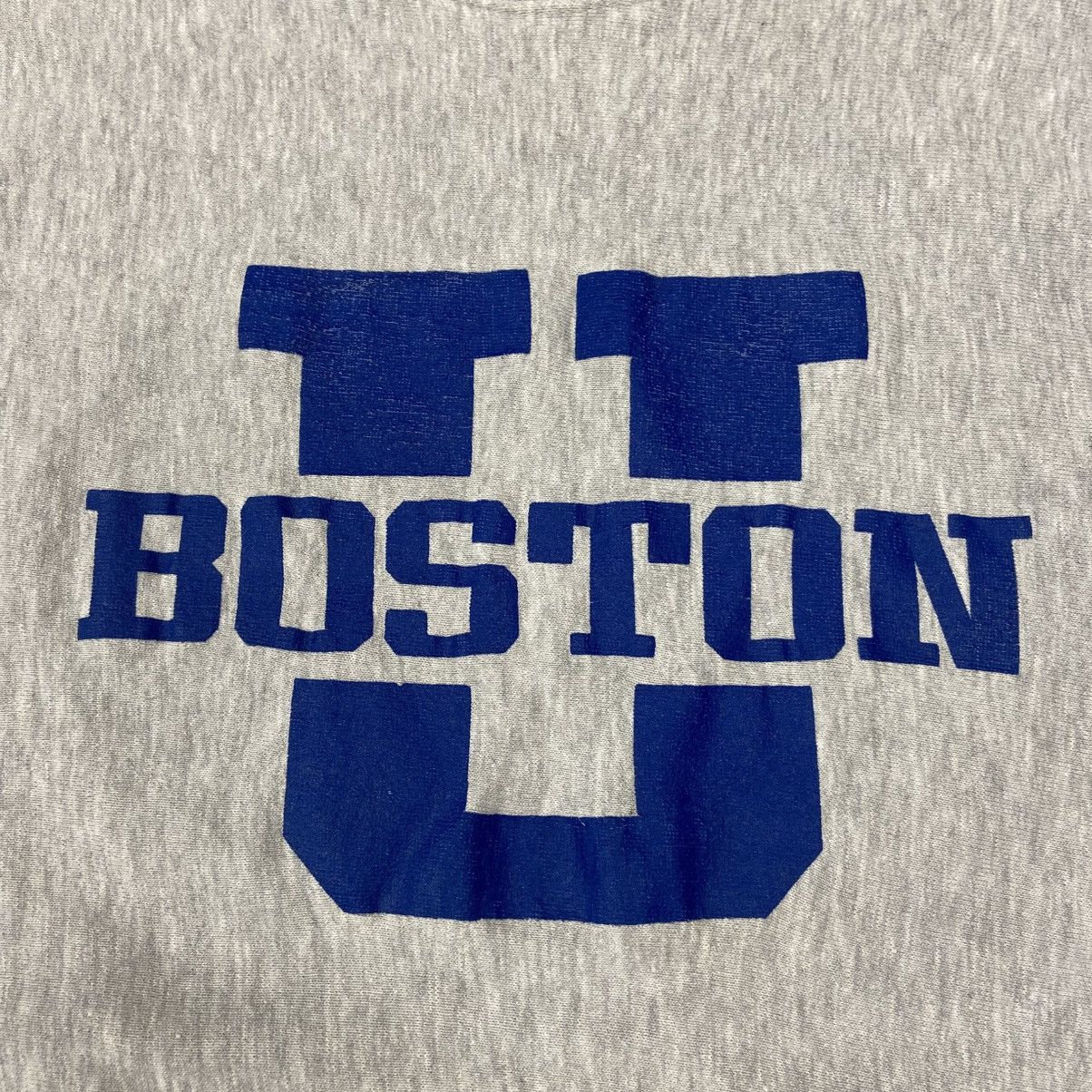 Vintage Vintage Boston University Reverse Weave Sweatshirt Size US XL / EU 56 / 4 - 4 Thumbnail