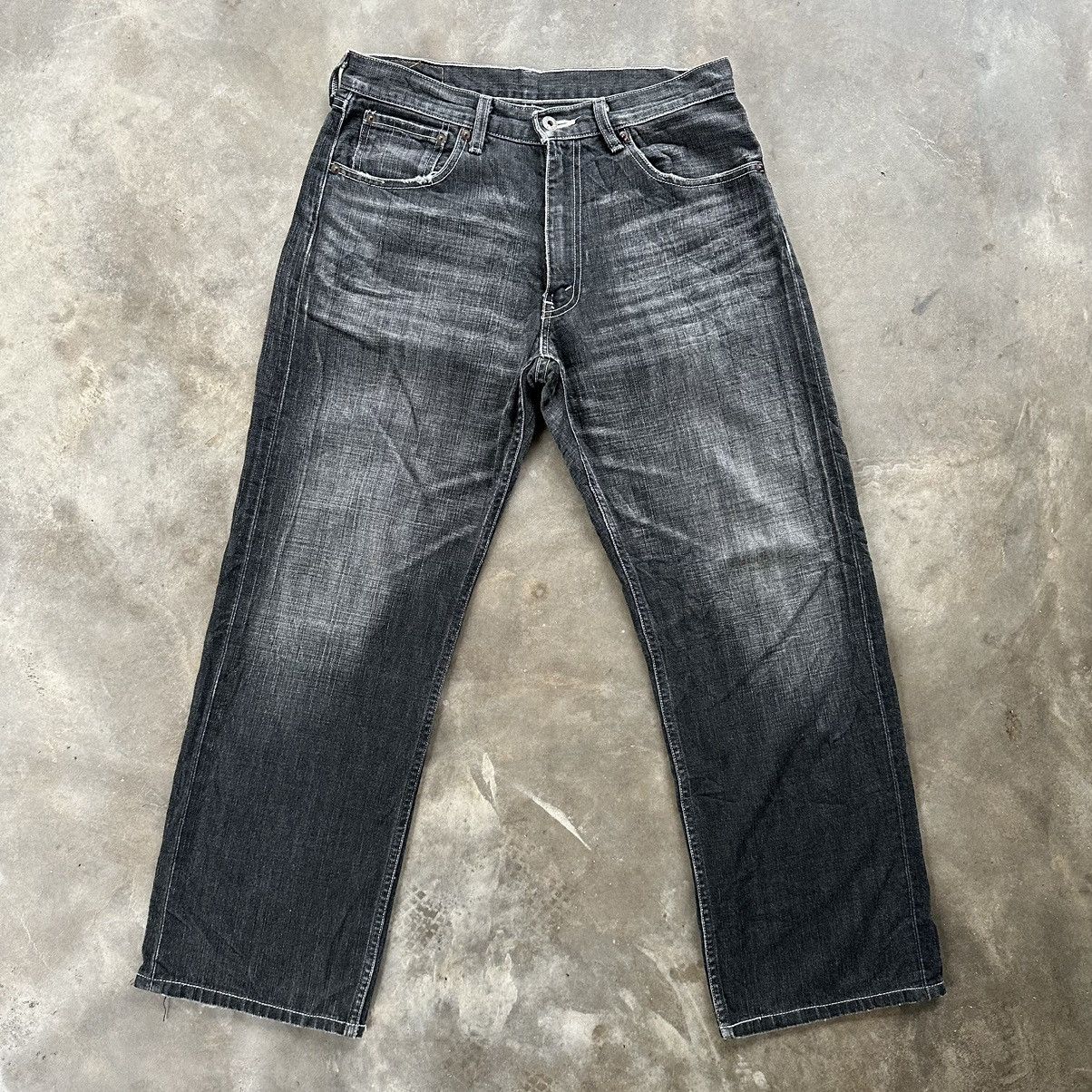 Japanese Brand W32 Vintage Levi’s 503 Faded BLACK Denim Jean Pant Size US 32 / EU 48 - 1 Thumbnail
