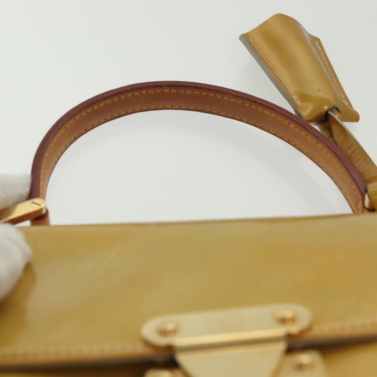 Louis Vuitton LOUIS VUITTON Monogram Vernis Spring Street Hand Bag Gris Size ONE SIZE - 8 Thumbnail
