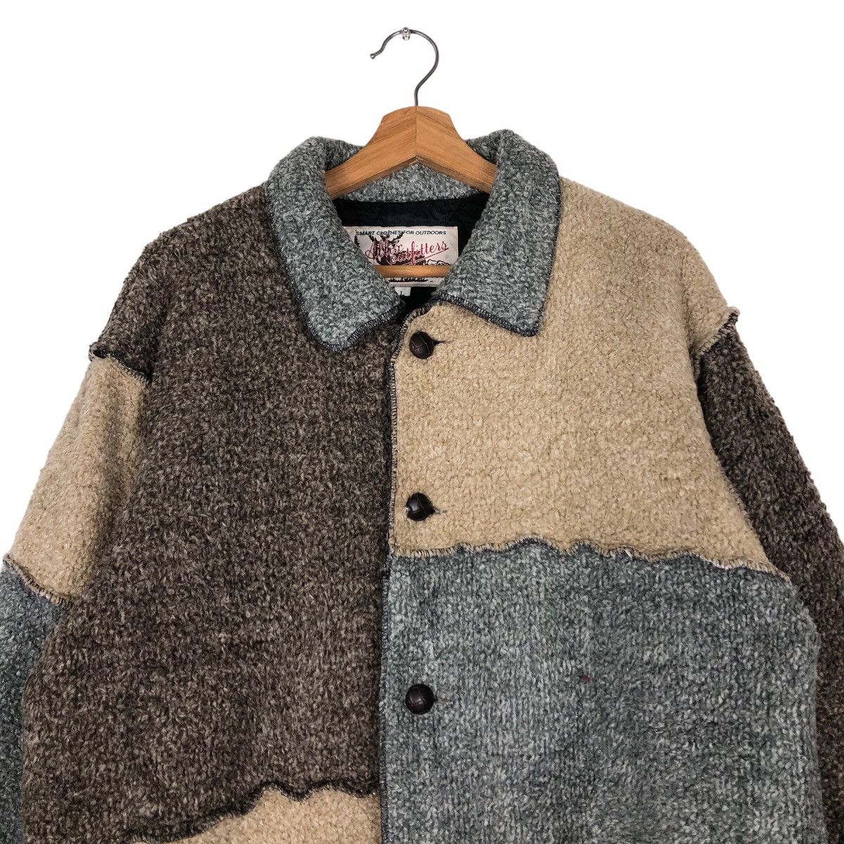 Japanese Brand 🔥Vintage Allix Outfitters Patch Work Design Issey Miyake Size US L / EU 52-54 / 3 - 4 Thumbnail