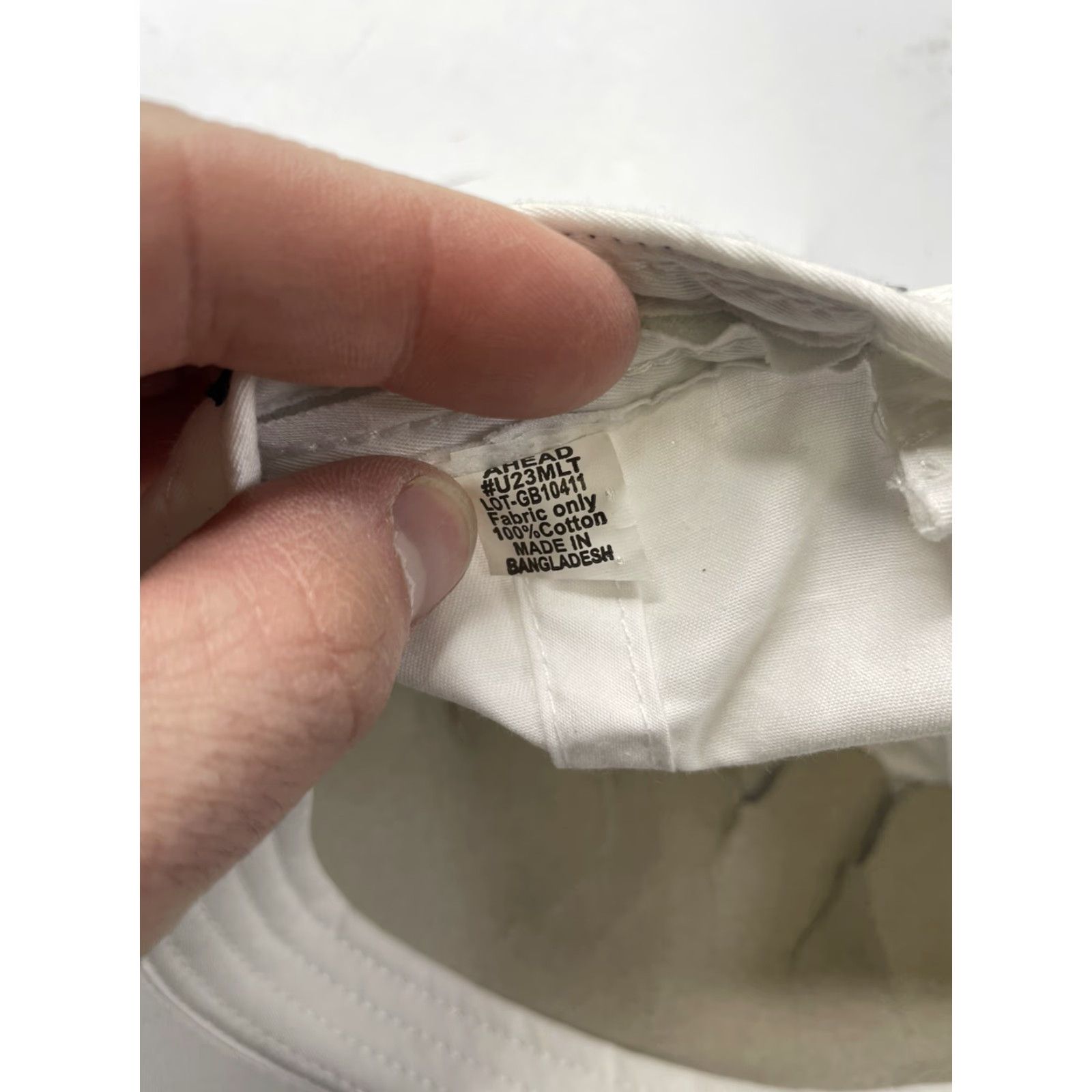 Vintage AHEAD Los Angeles Country Club 123rd US Open USGA MEMBER Hat Cap Adjustable Adult Men White Cotton Canvas Baseball Cap Size ONE SIZE - 4 Thumbnail