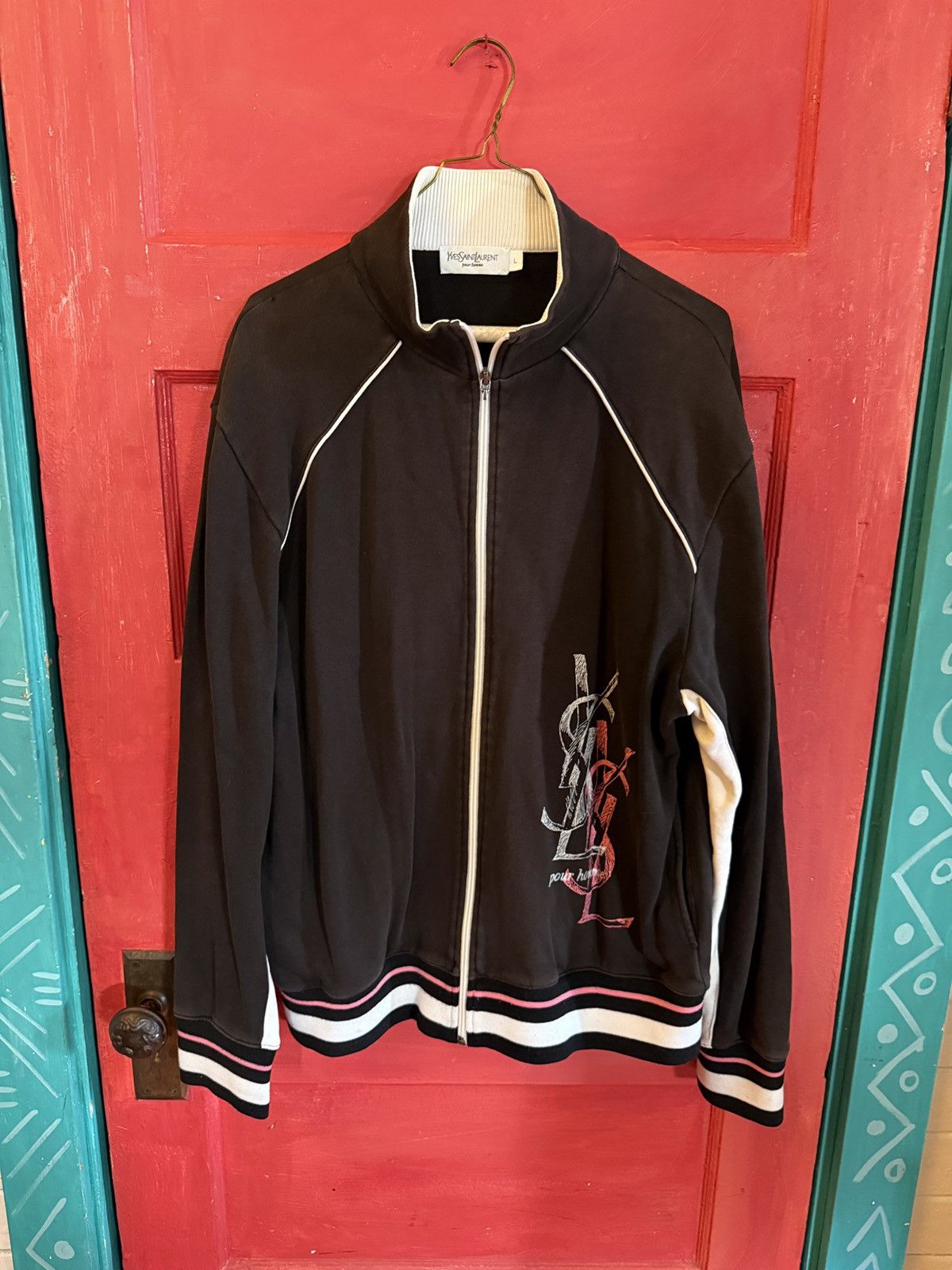 Yves Saint Laurent YSL Zip Up Jacket Size US L / EU 52-54 / 3 - 1 Thumbnail