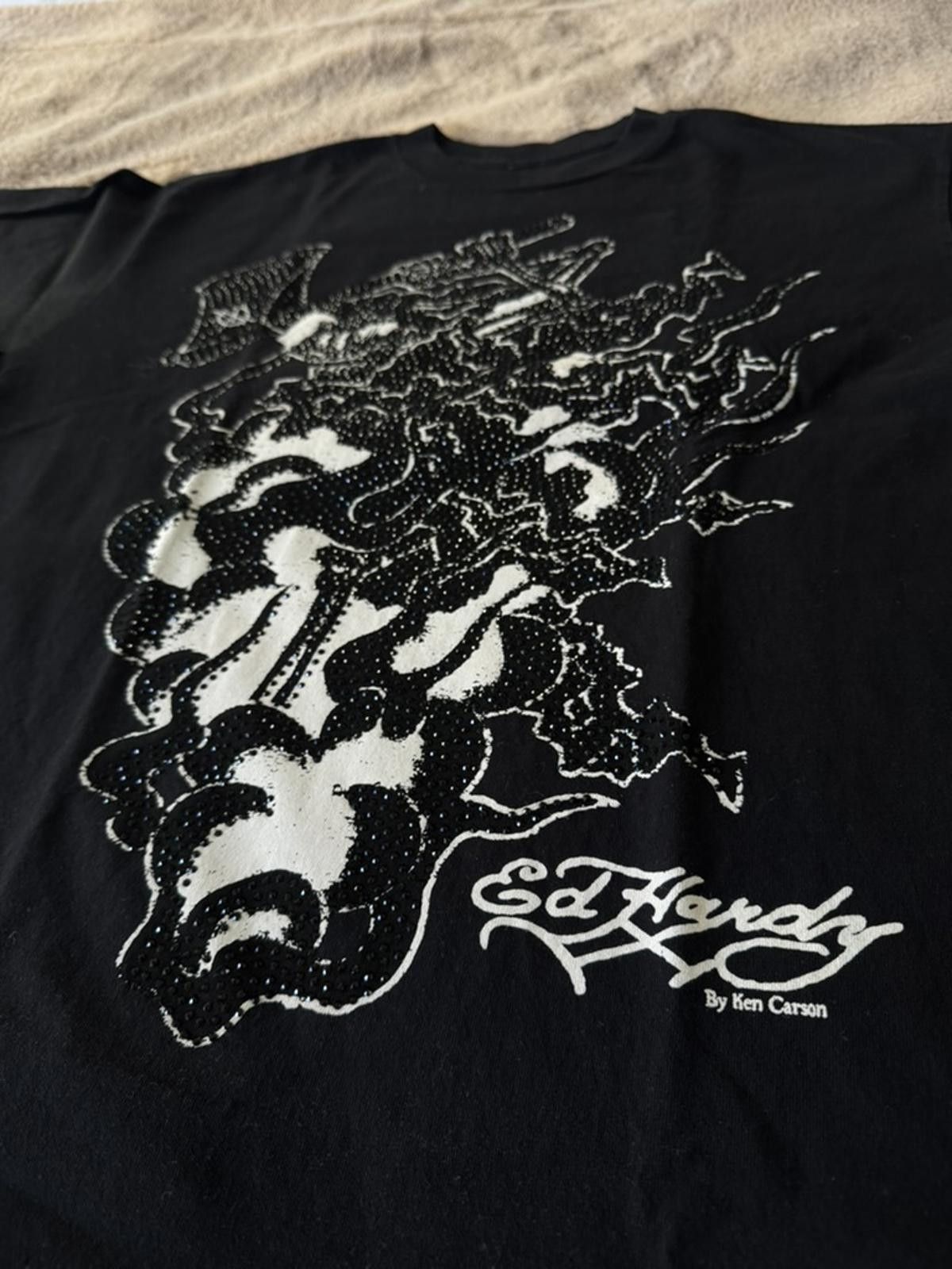 Ed Hardy Ed Hardy Black Graphic T-Shirt by Ken Carson Size US L / EU 52-54 / 3 - 3 Thumbnail