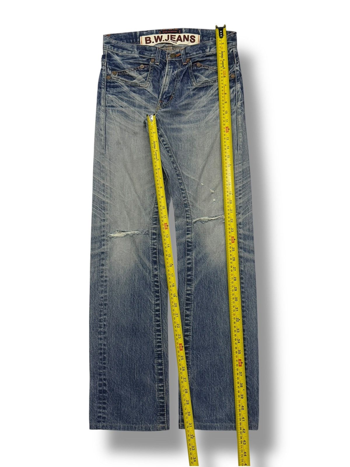 Blue Blue Japan Vintage 00s Blue Way Jeans | Made In Nippon Japan | W30 Size US 30 / EU 46 - 11 Thumbnail