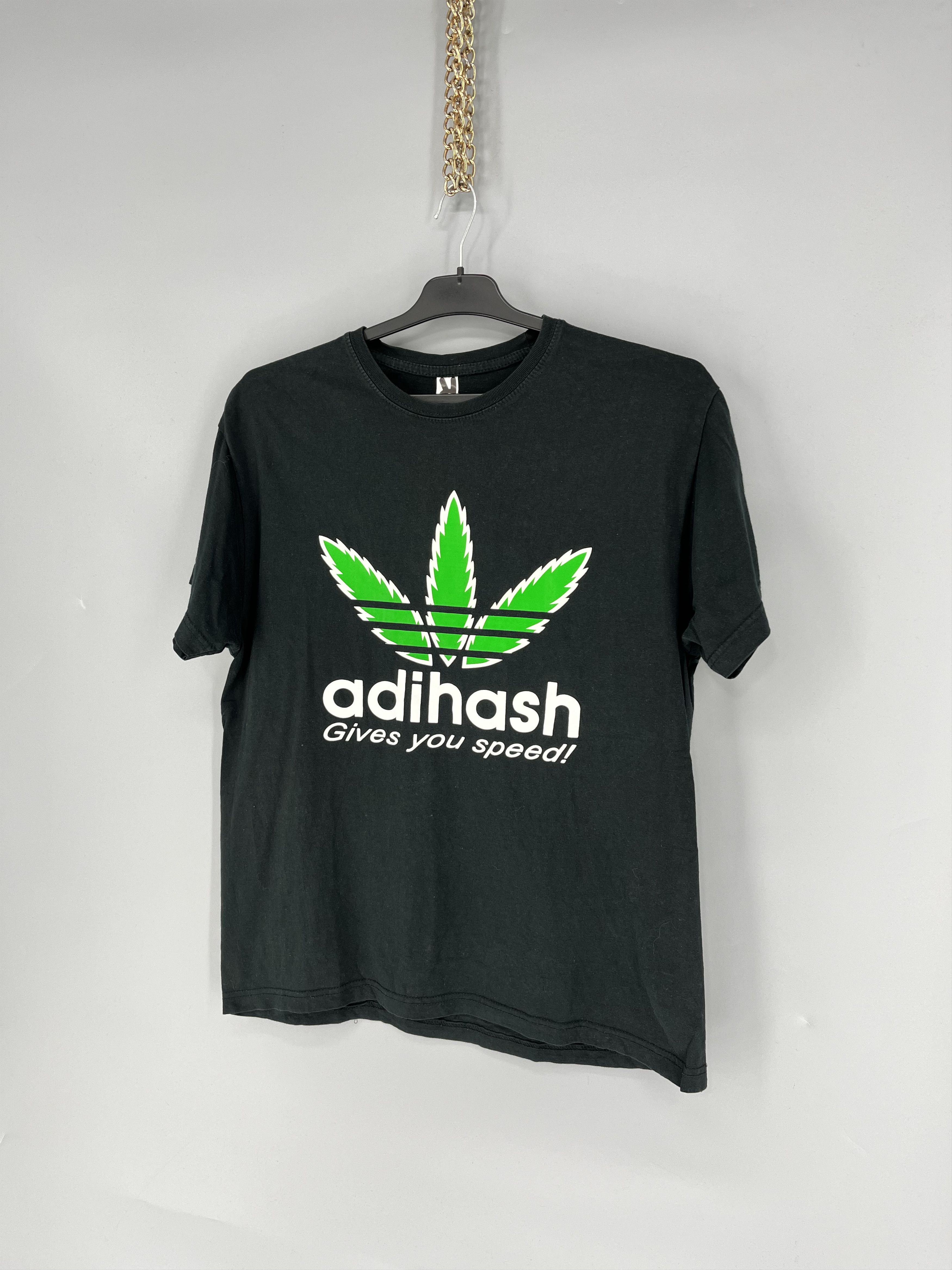 Vintage Vintage Y2K Adihash Gives You Speed Single Stitch T-shirt Size US L / EU 52-54 / 3 - 3 Thumbnail