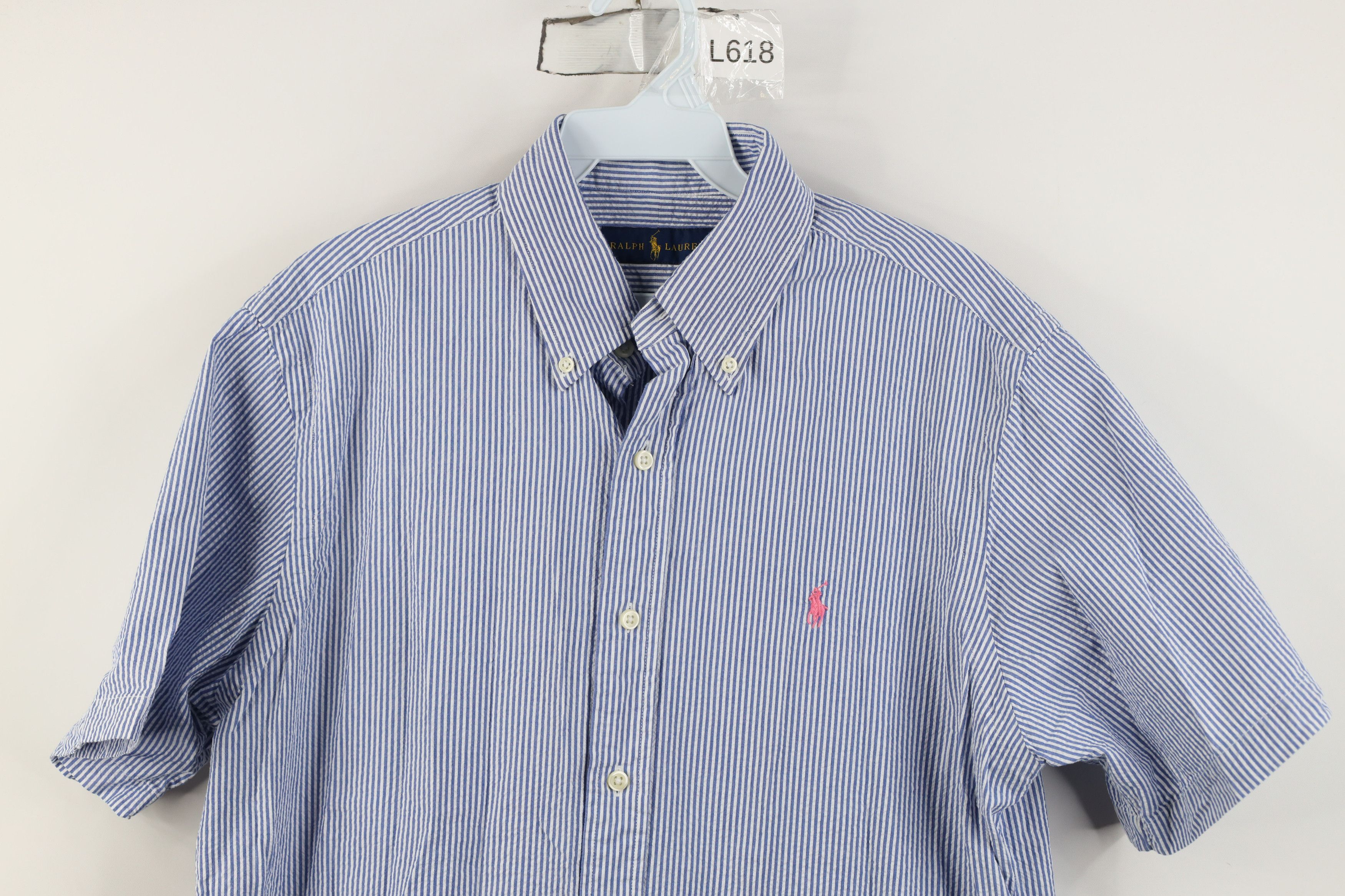 Ralph Lauren Vintage Y2K Ralph Lauren Short Sleeve Button Down Shirt Size US M / EU 48-50 / 2 - 2 Thumbnail