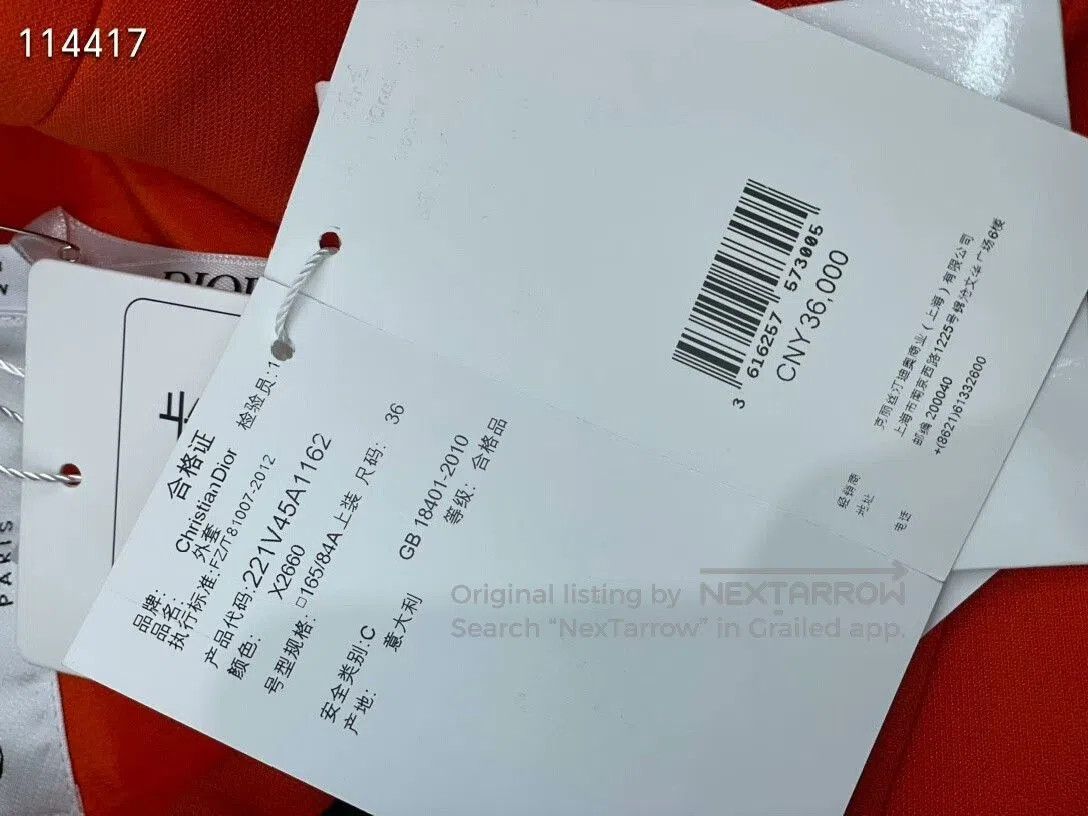 Dior Dior 2022 SS Orange Double. Size XS / US 0-2 / IT 36-38 - 5 Thumbnail