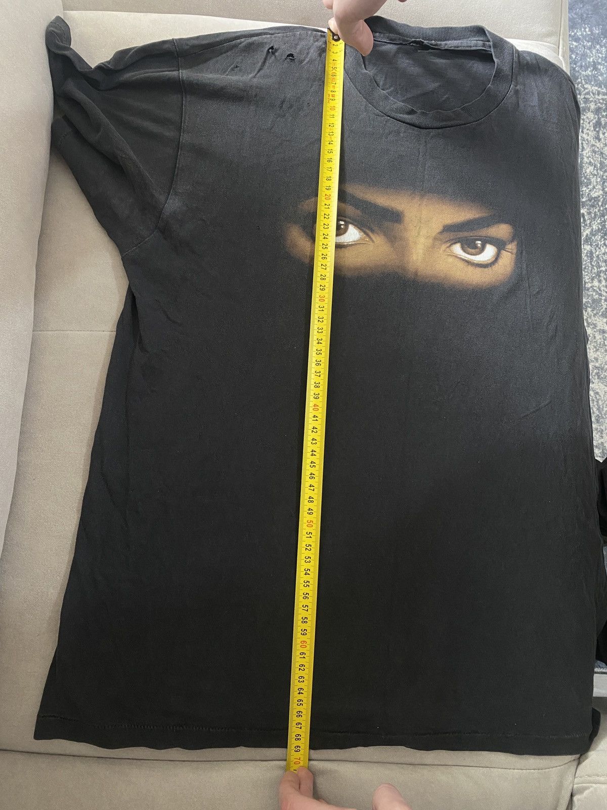Michael Jackson Micheal Jackson rare dangerous king of pop eyes tee 90s Size US L / EU 52-54 / 3 - 25 Thumbnail
