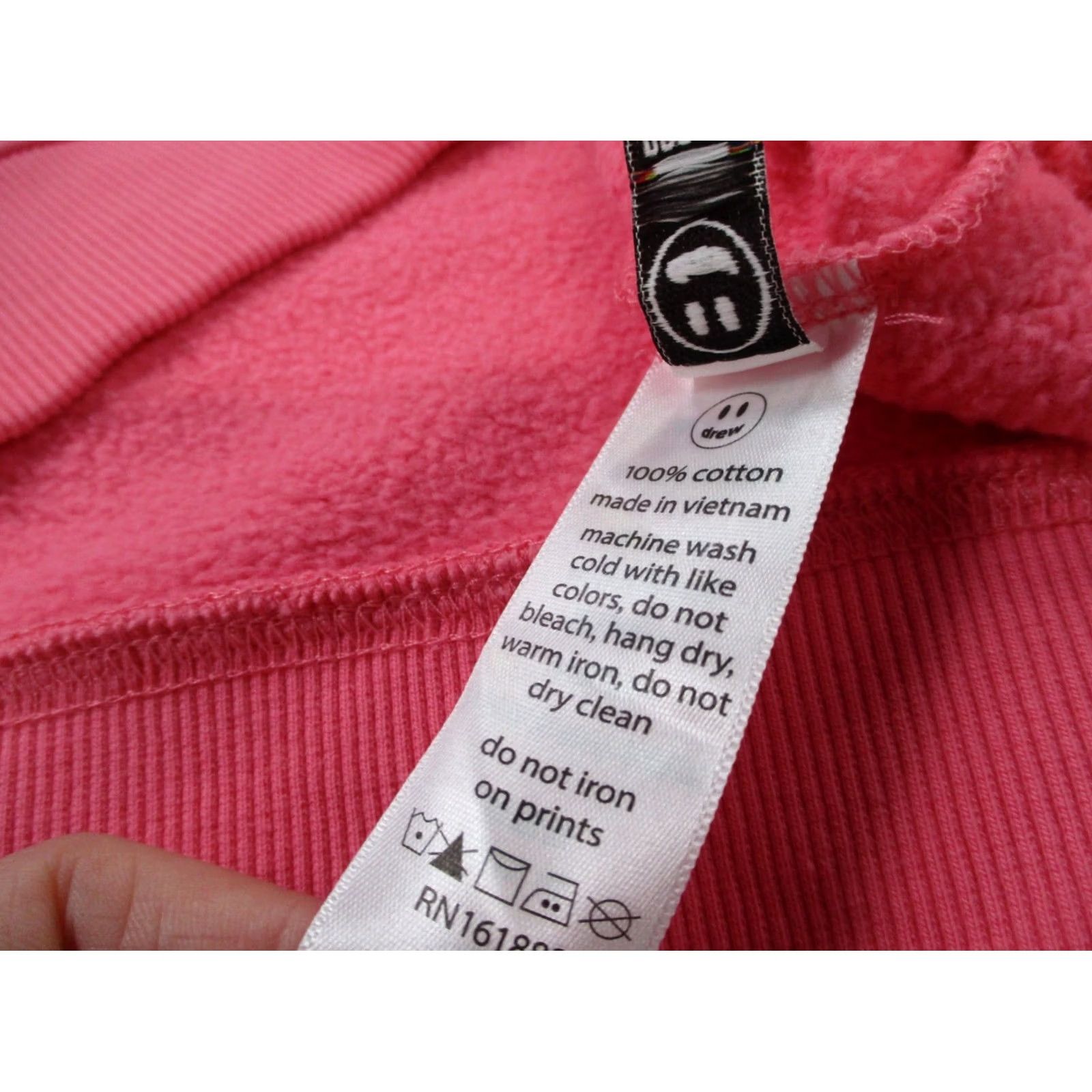 Drew House Drew House Sweatshirt Men S Pink Mascot Smiley Spellout Logo Pullover Casual Vintage Size US S / EU 44-46 / 1 - 7 Thumbnail