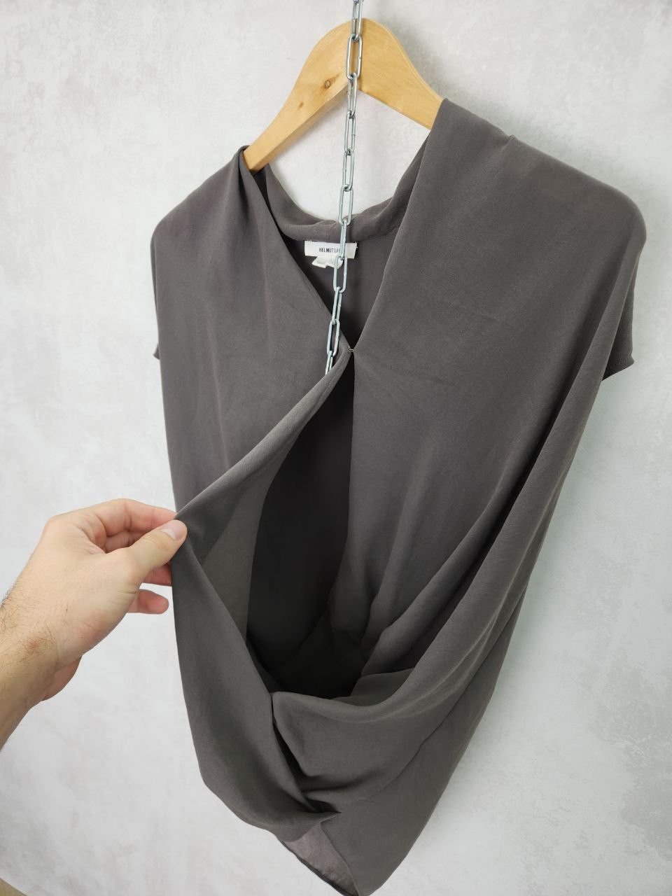 Helmut Lang Helmut Lang flowing graphite short-sleeved T-shirt Size M / US 6-8 / IT 42-44 - 4 Thumbnail