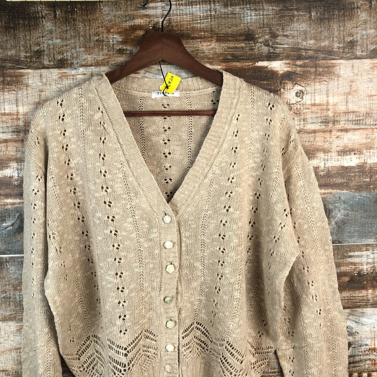 Homespun Knitwear × Japanese Brand × Vintage DL Pinion Brown Cardigan Knitwear #C520 Size M / US 6-8 / IT 42-44 - 5 Thumbnail