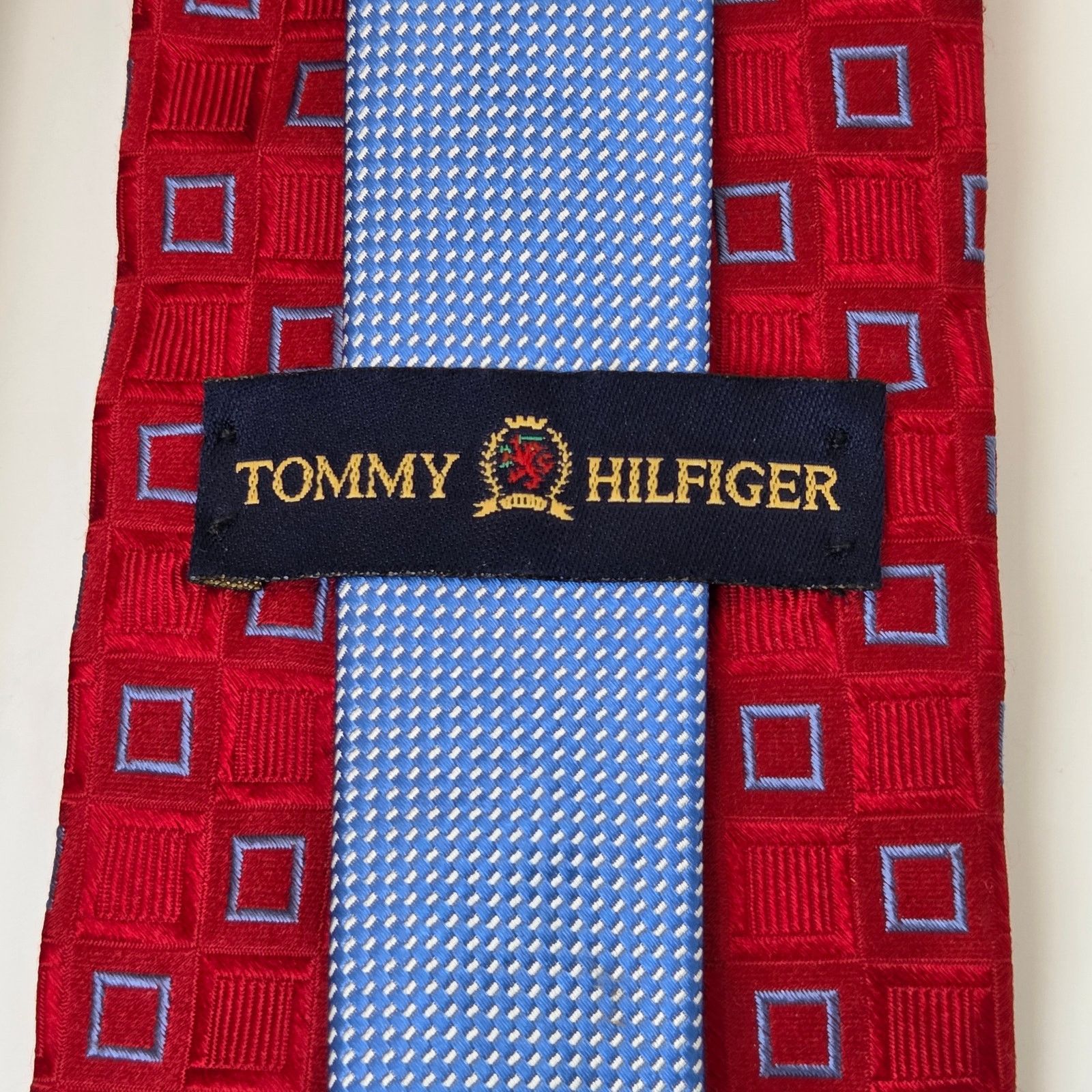 Tommy Hilfiger Tommy Hilfiger Silk Tie Lot 3 Red USA Classic 3.75 Size ONE SIZE - 7 Thumbnail