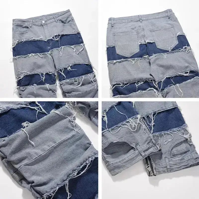 Japanese Brand Grunge Clothes Y2K Streetwear Baggy Stacked Jeans Size US 30 / EU 46 - 6 Thumbnail