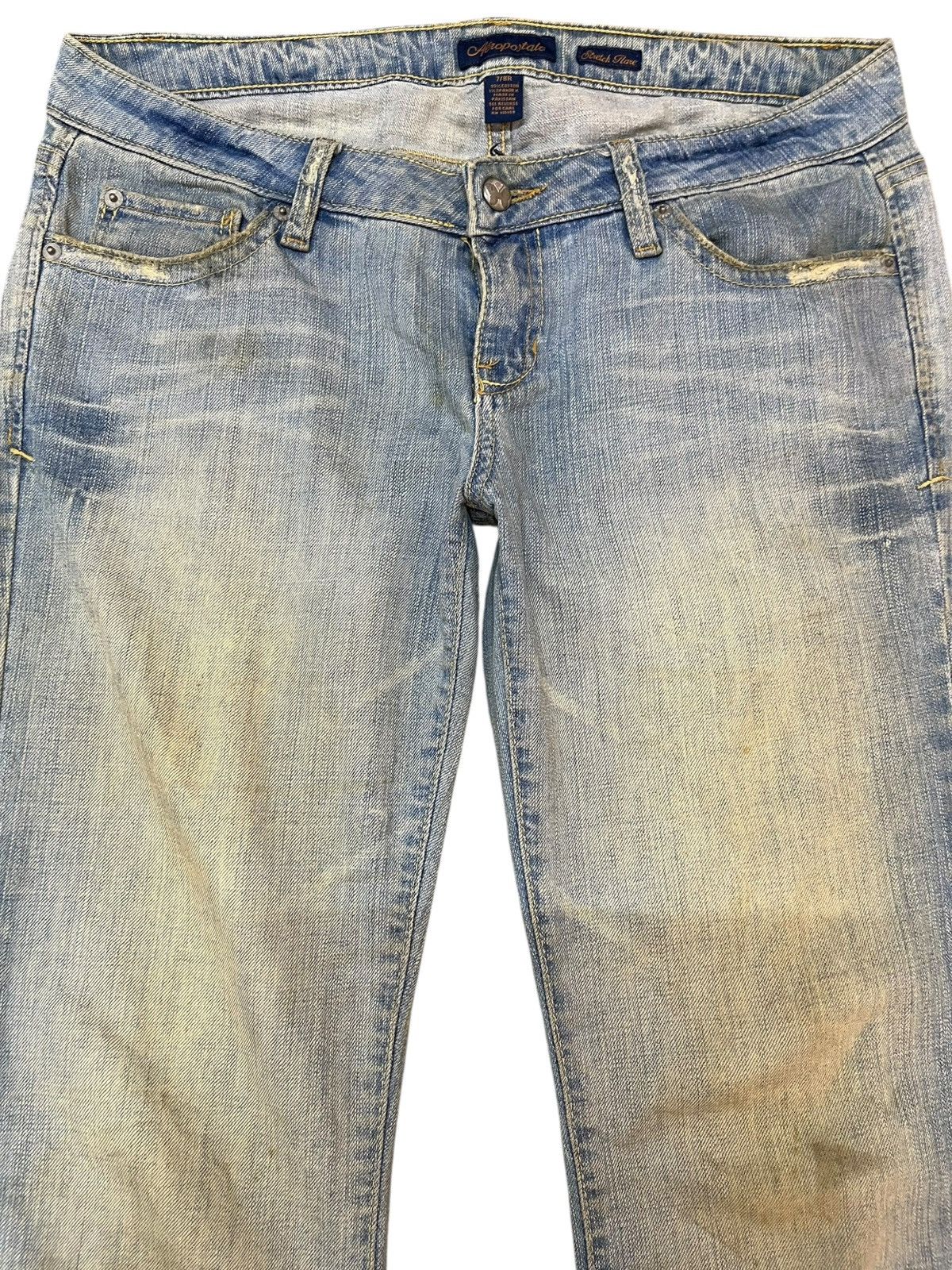 Aeropostale Vintage Aeropostale Flare Studded Blink Mudwash Denim Size US 33 - 2 Thumbnail