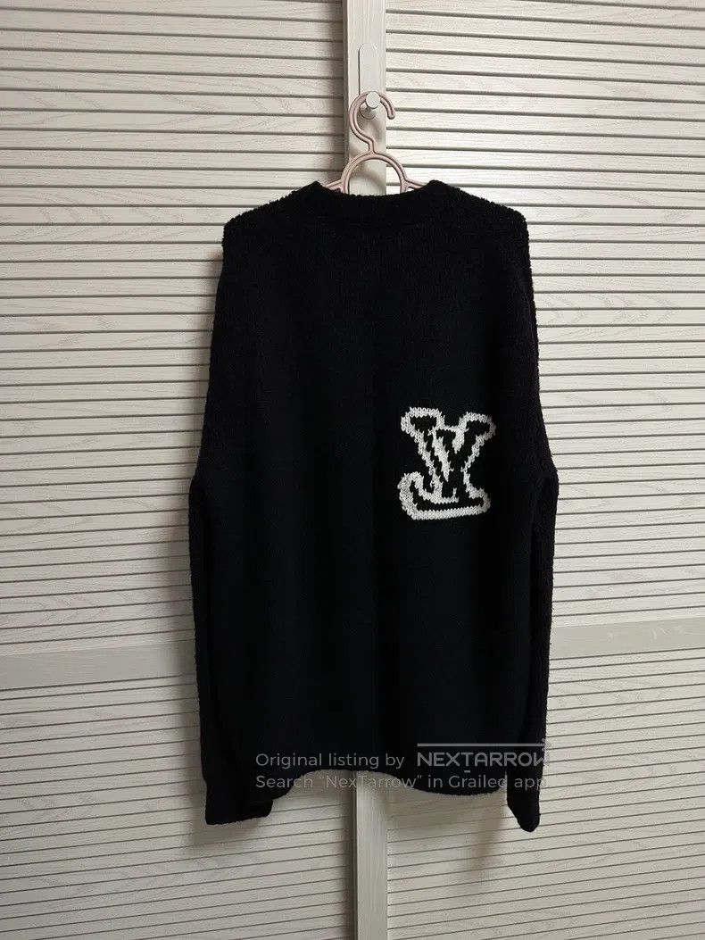 Louis Vuitton Louis Vuitton Logo intarsia teddy sweater Size US XXL / EU 58 / 5 - 2 Thumbnail