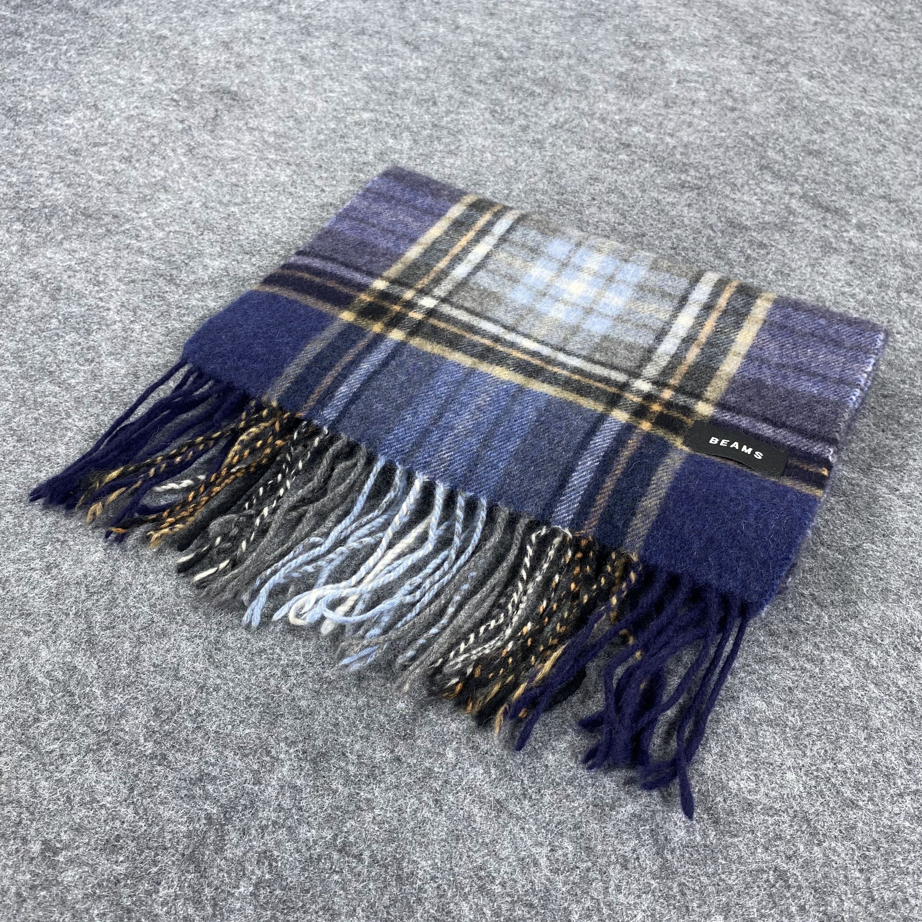 Beams Plus × Vintage GF10191 Beams Scarf Neck Wear Muffler Nova Check Size ONE SIZE - 5 Thumbnail