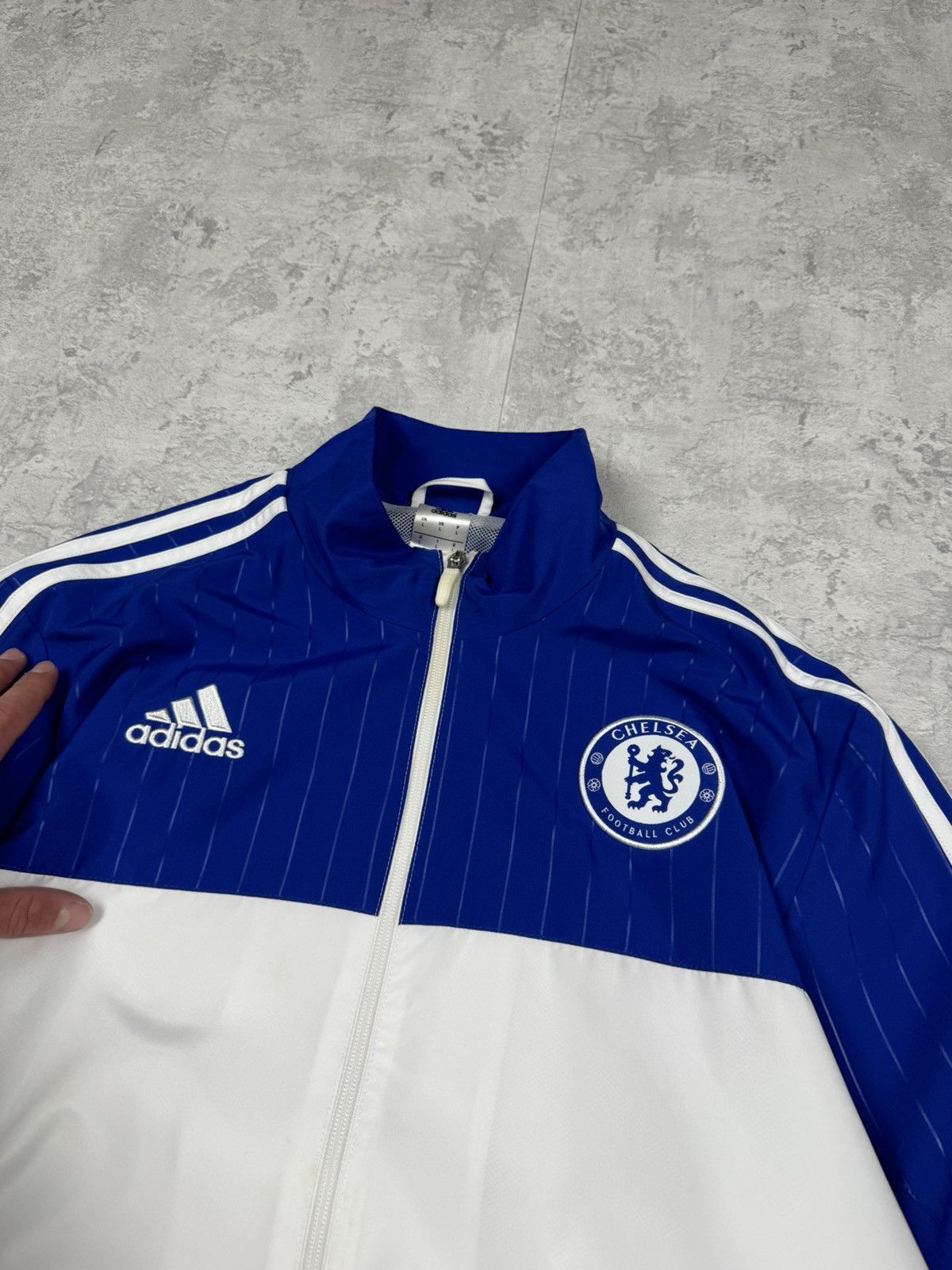 Adidas Vintage Adidas Chelsea Soccer Track Jacket Size L Size US L / EU 52-54 / 3 - 6 Thumbnail