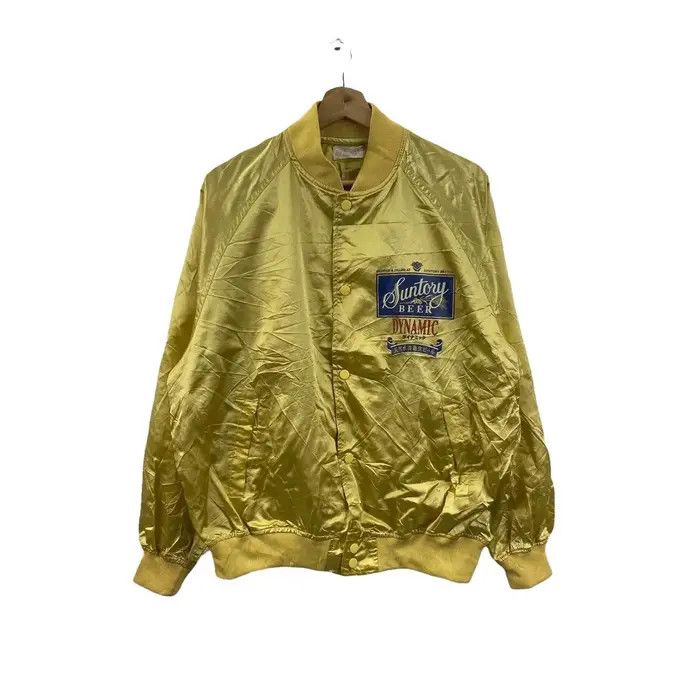 Vintage Vtg 90’ SUNTORY BEER JAPAN Original Design Varsity Jacket Size US L / EU 52-54 / 3 - 3 Thumbnail