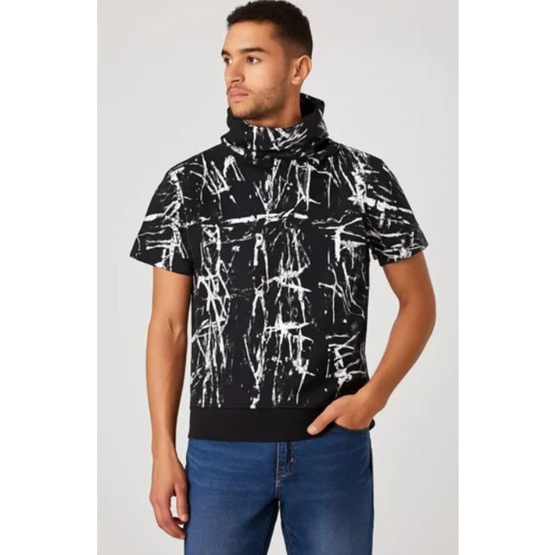 Other 1738 Original Brand Hoodie Tee Black White Splatter Print S Size US S / EU 44-46 / 1 - 1 Thumbnail