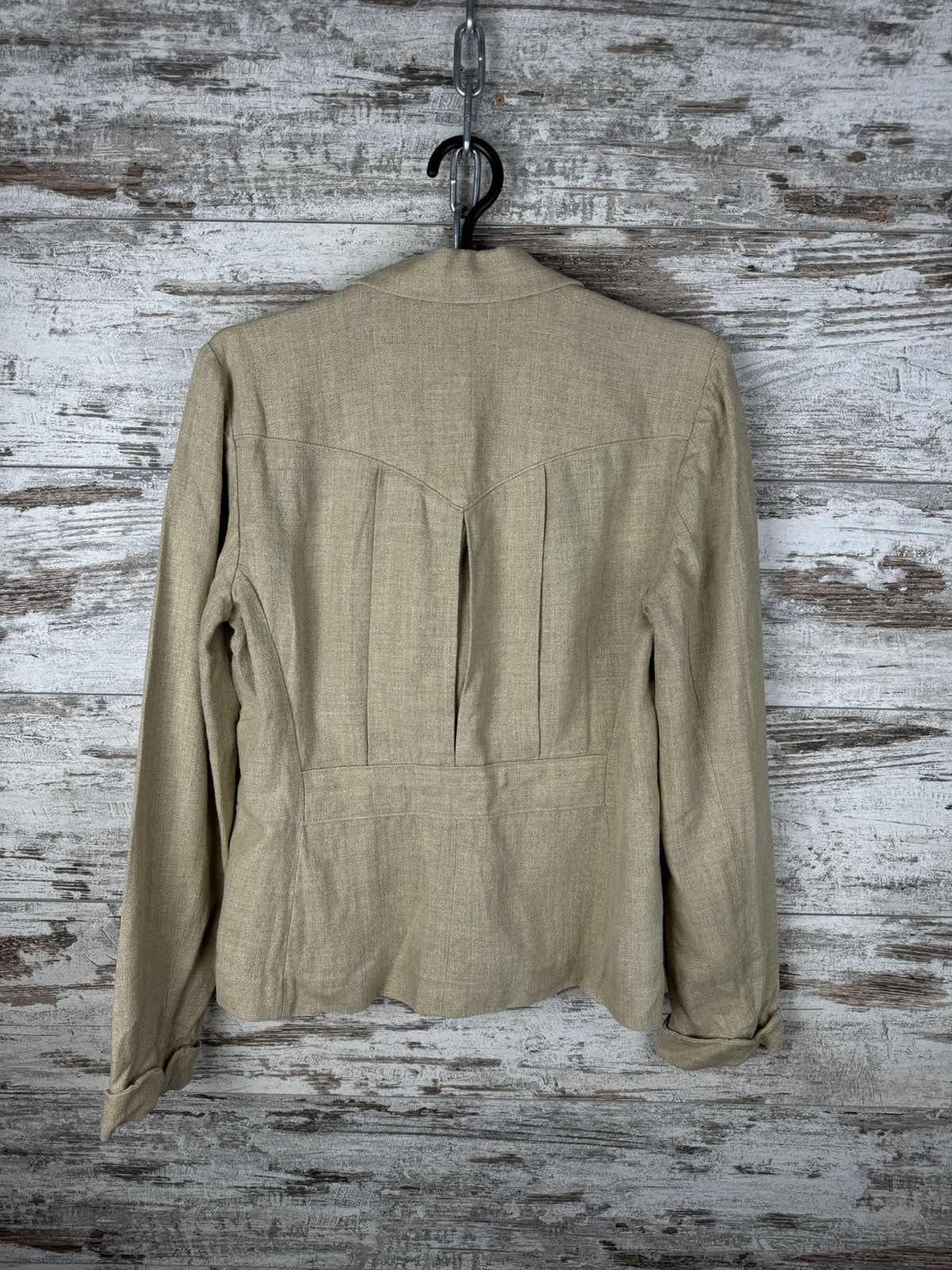 Polo Ralph Lauren × Vintage Women’s Vintage Polo Ralph Lauren linen blazer line size 8 S Size S / US 4 / IT 40 - 14 Thumbnail