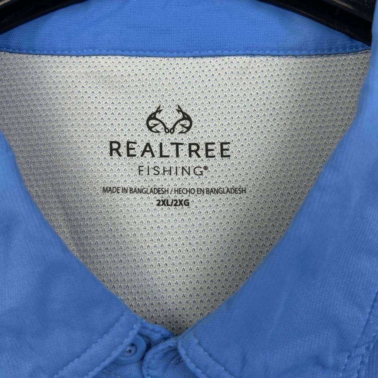 Realtree Realtree Shirt Men Blue Fishing Button Up Pockets 2XL Size US XXL / EU 58 / 5 - 5 Thumbnail