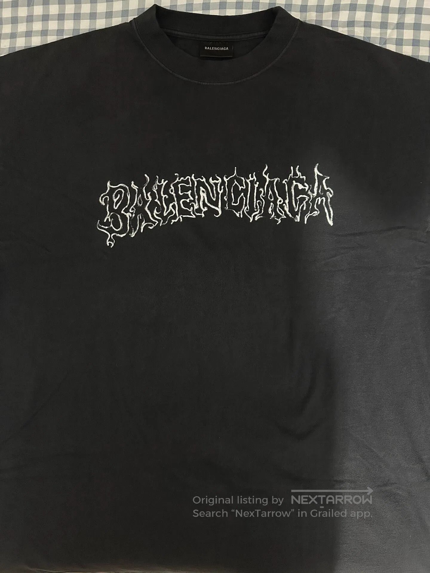 Balenciaga Balenciaga Flame Logo Short Sleeve T-shirt. Size US M / EU 48-50 / 2 - 2 Thumbnail