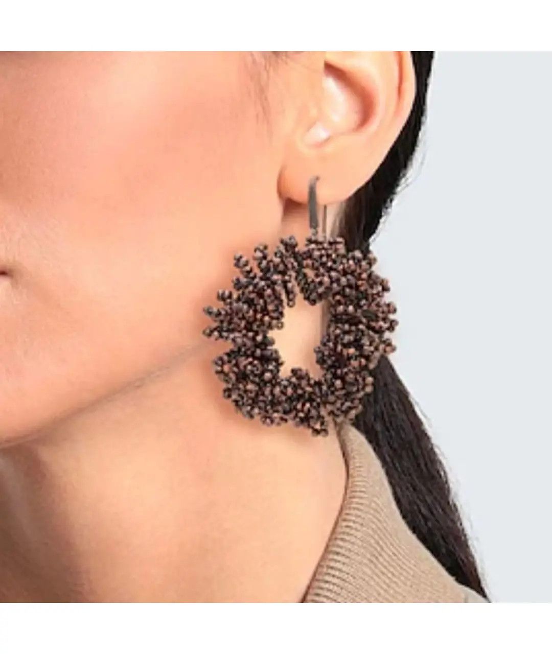 Brunello Cucinelli o1y0725 Size : OS / Earrings in Brown Size ONE SIZE - 2 Thumbnail