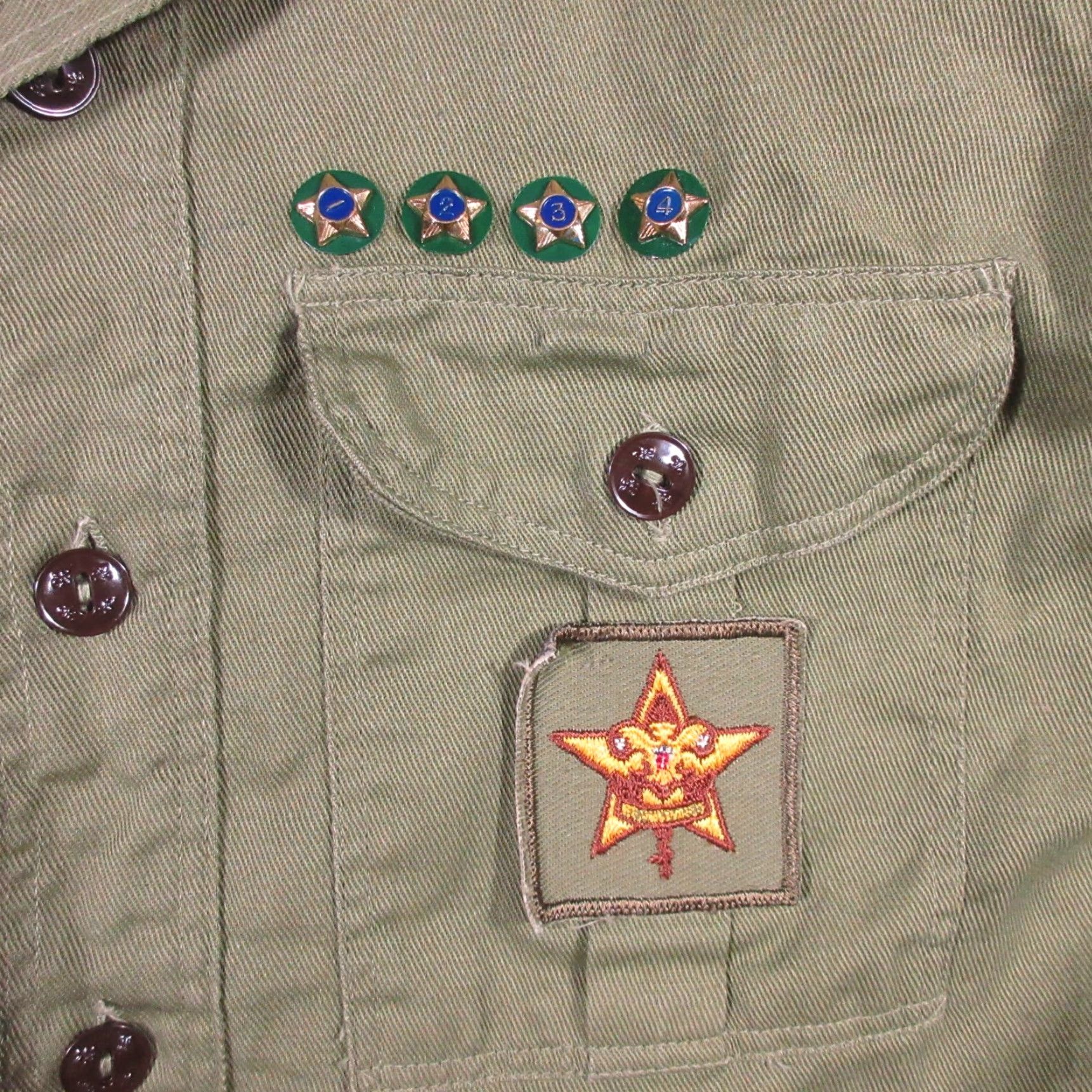 Vintage VINTAGE Boy Scouts of America Shirt 14 1/2 Green Mt Vernon WA Patches Pins Mens Size US S / EU 44-46 / 1 - 7 Thumbnail