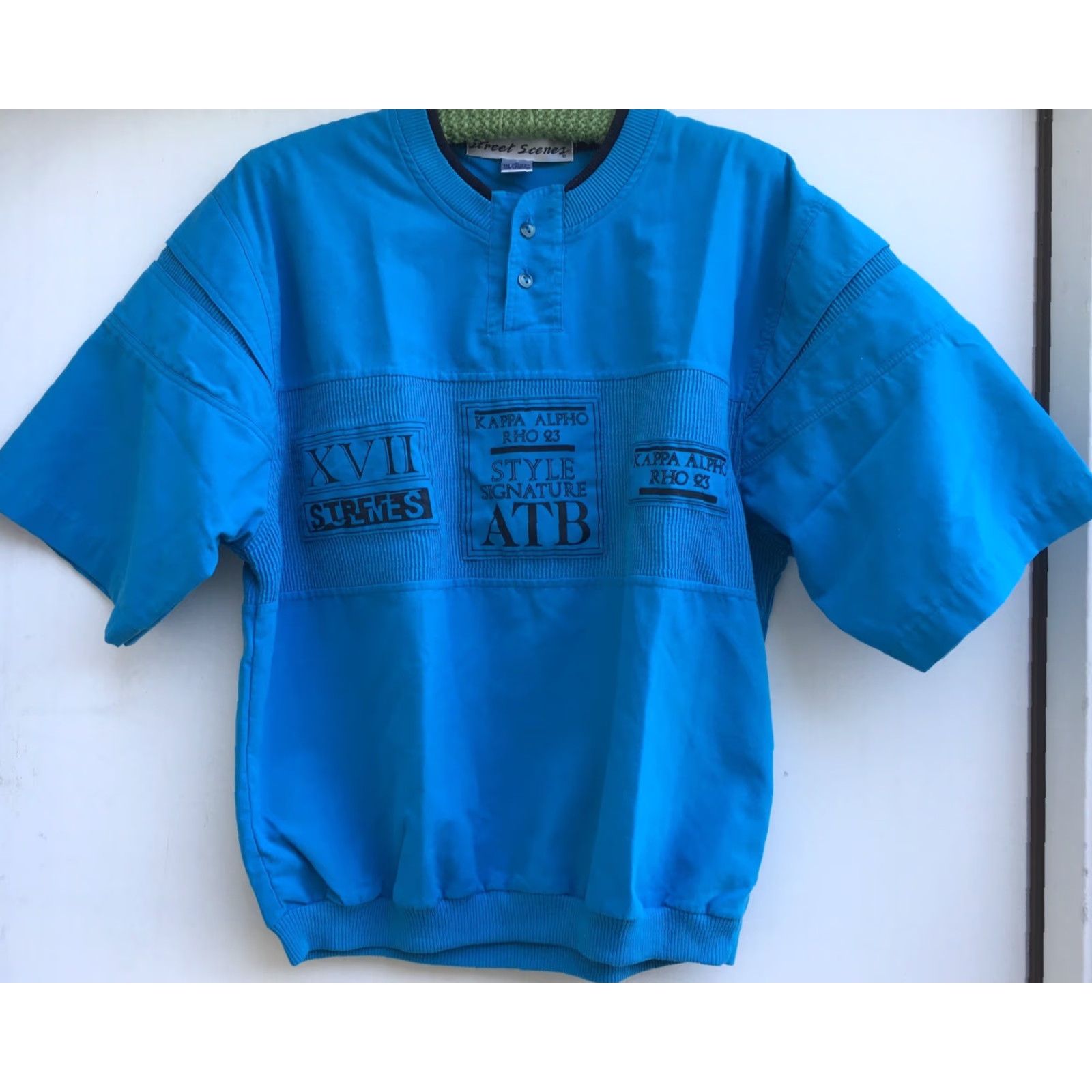Vintage VINTAGE Street Scenes Shirt Adult M Blue 80s 90s N/A Size US M / EU 48-50 / 2 - 4 Thumbnail