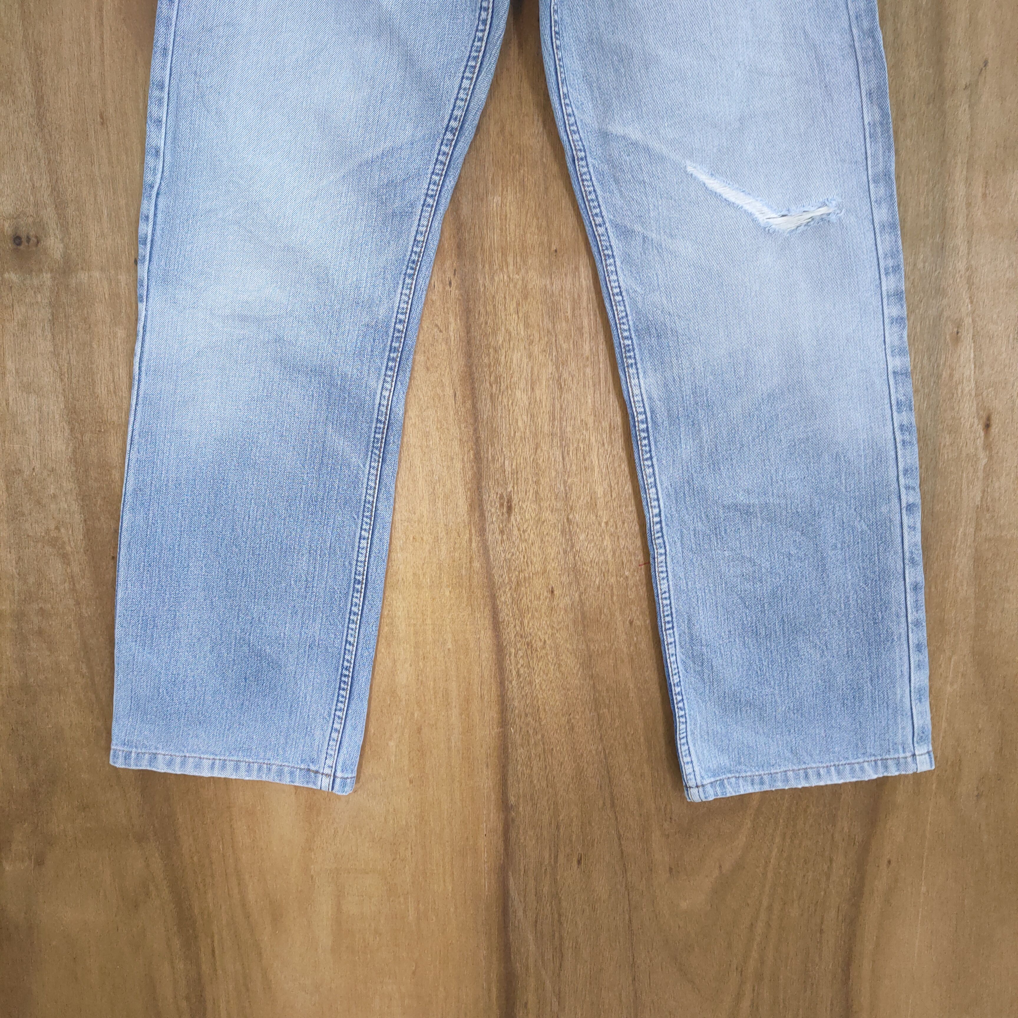 Levi's VINTAGE LEVI'S 512 STRAIGHT FADED BLUE DISTRESSED JEAN PANTS Size US 28 / EU 44 - 6 Thumbnail