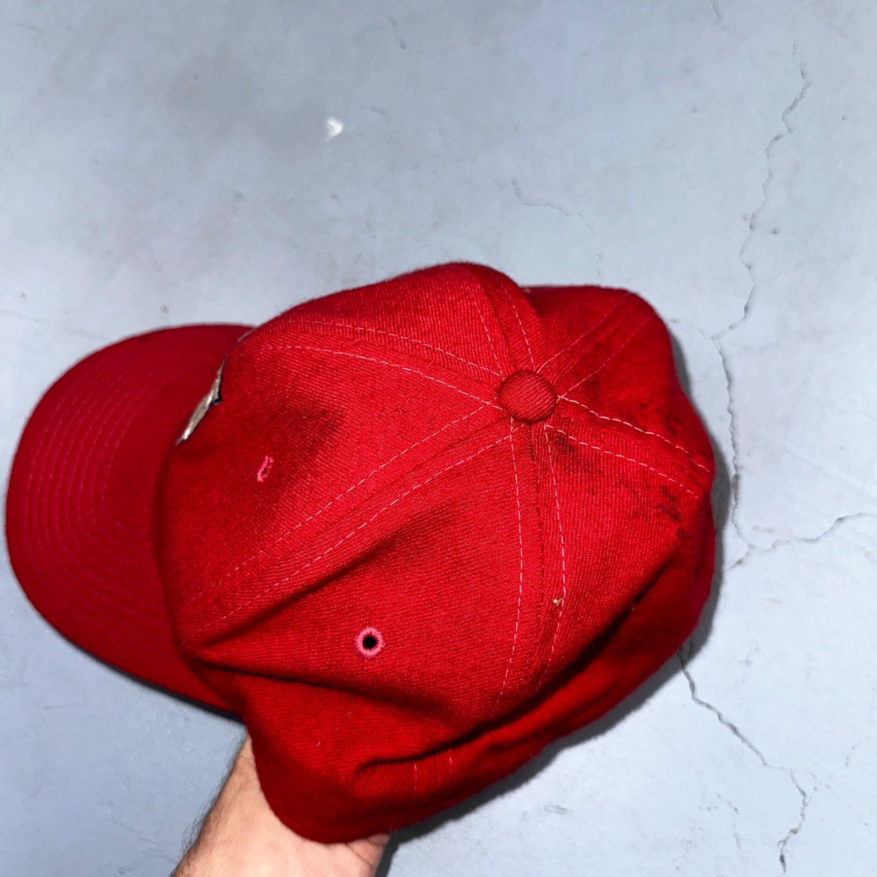 Sports Specialties VINTAGE St Louis Cardinals Sports Specialties SnapBack Hat Fitted 7 5/8 Red Wool Cap Size ONE SIZE - 6 Thumbnail