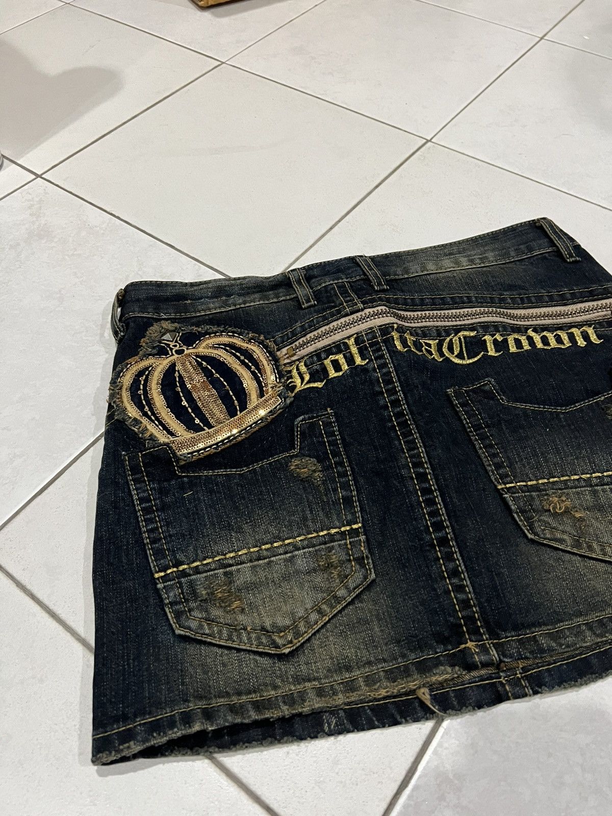 Japanese Brand Y2K Lolita Jeans Japanese Mini Skirt Size 32" / US 10 / IT 46 - 3 Thumbnail