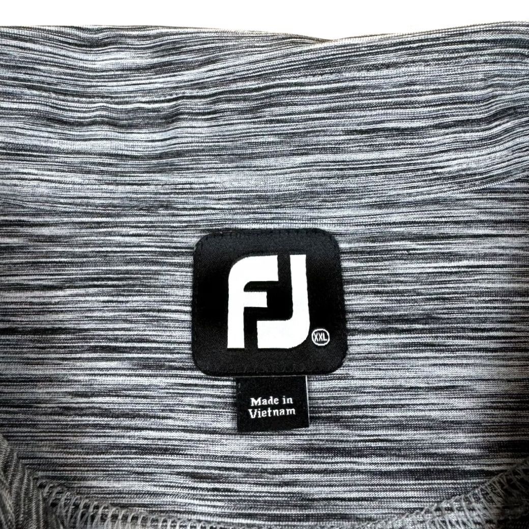 Footjoy FootJoy Polo Men's 2XL Stretch Short Sleeve Golf Embroidered Gray Marled Size US XXL / EU 58 / 5 - 4 Thumbnail