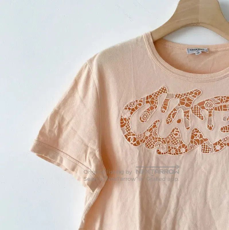 Chanel Chanel Pink Cotton Short Sleeve T-Shirt . Size M / US 6-8 / IT 42-44 - 3 Thumbnail