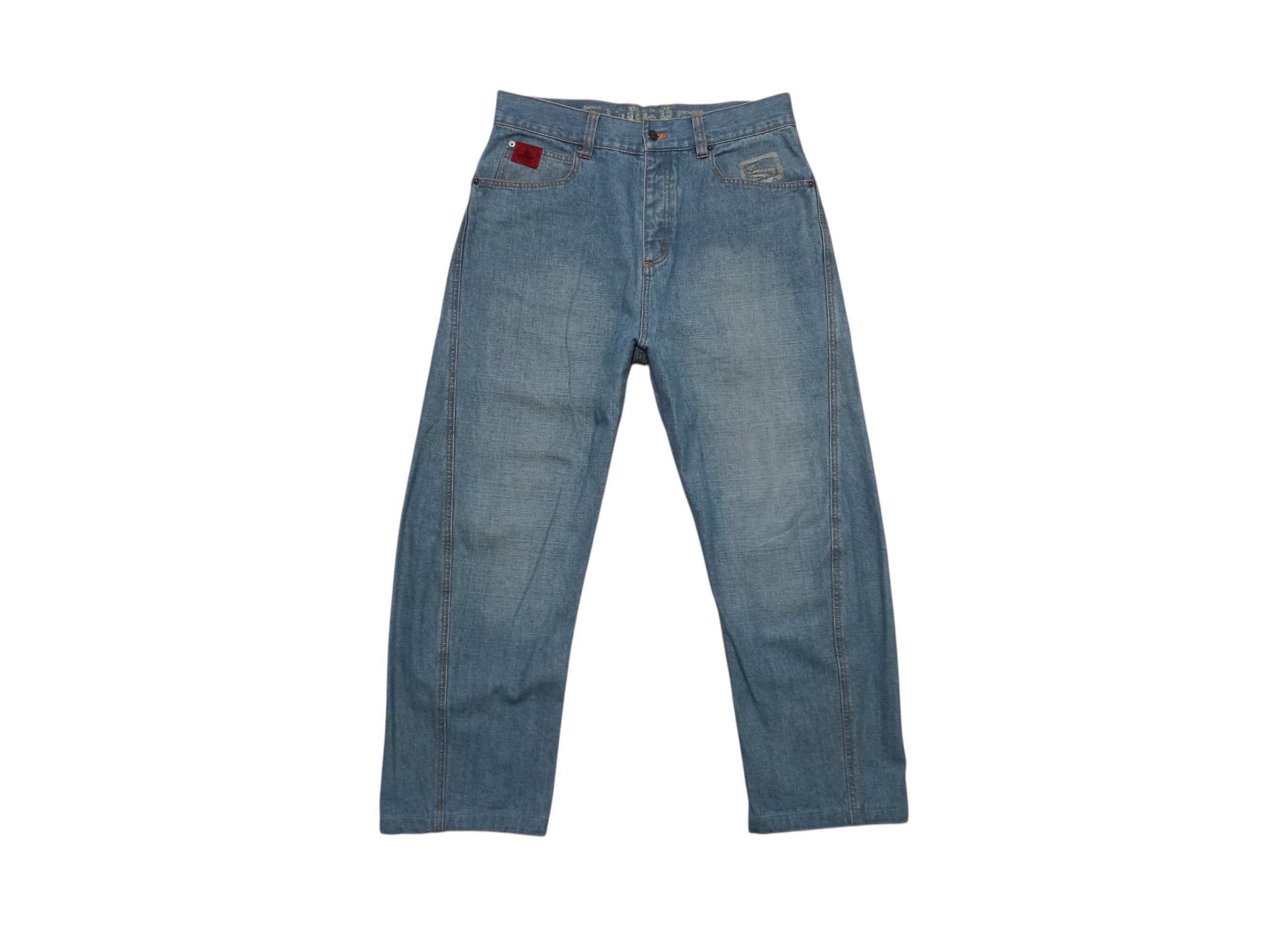 Other Scott 90s Vintage Baggy Light Wash Denim Jeans Y2K W34 Size US 34 / EU 50 - 1 Thumbnail