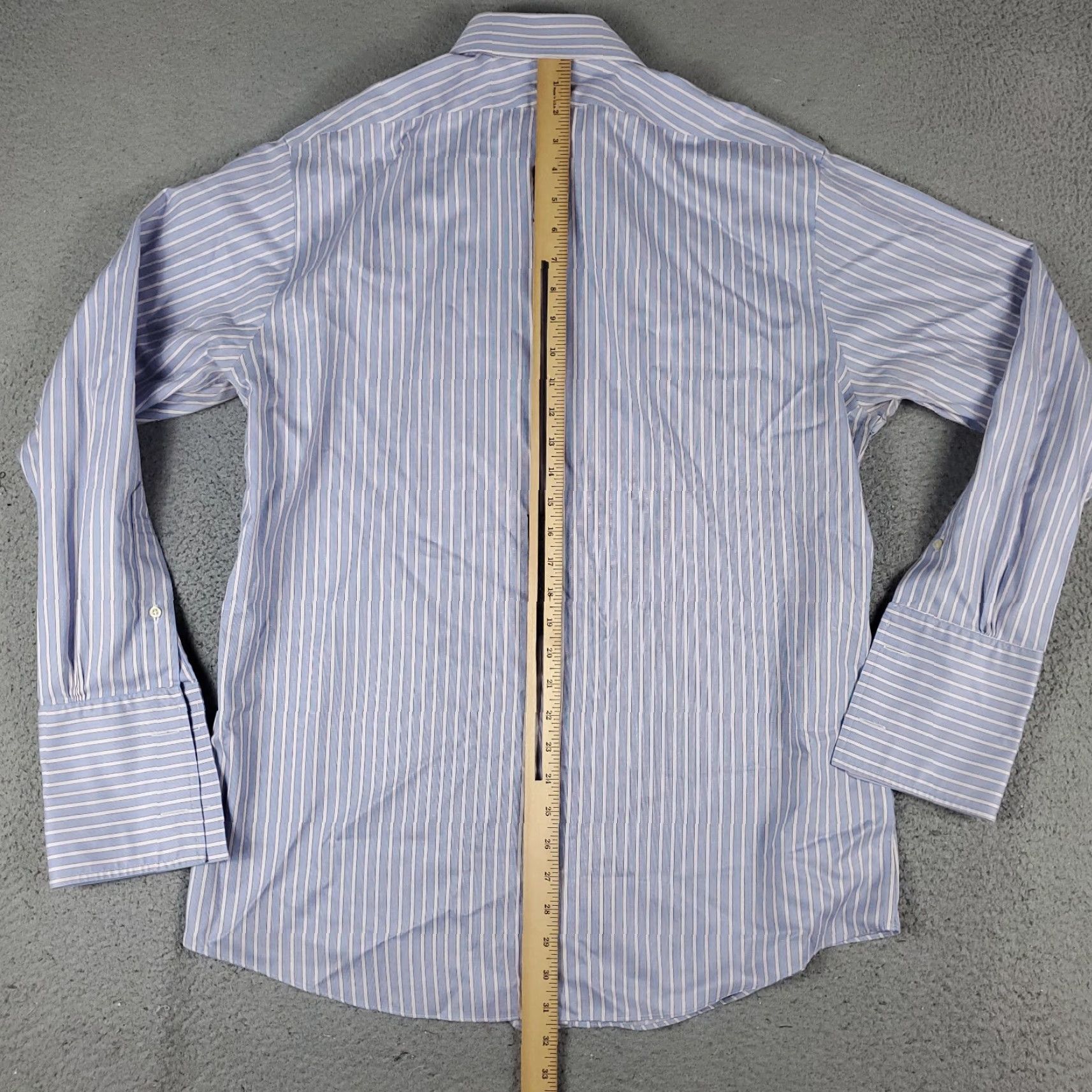 Brooks Brothers Brooks Brothers Dress Shirt Men's 16.5 Blue Striped Long Sleeve Button Up Non-Iron Regular Fit Classic Size US L / EU 52-54 / 3 - 5 Thumbnail