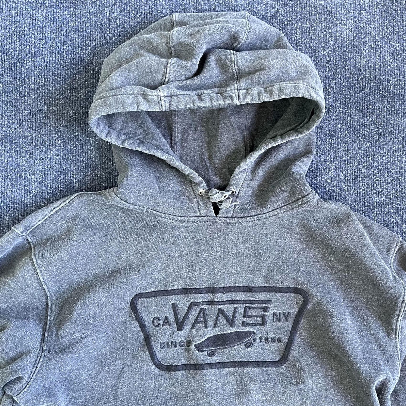 Vans Vans Hoodie Mens Large Gray Fleece Pullover Skateboard Graphic Logo Sweatshirt Size US L / EU 52-54 / 3 - 2 Thumbnail